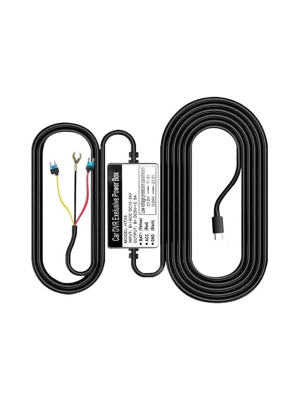 Azdome HT03 USB-C Araç Sabit Bağlantı (Hardwire) Kiti