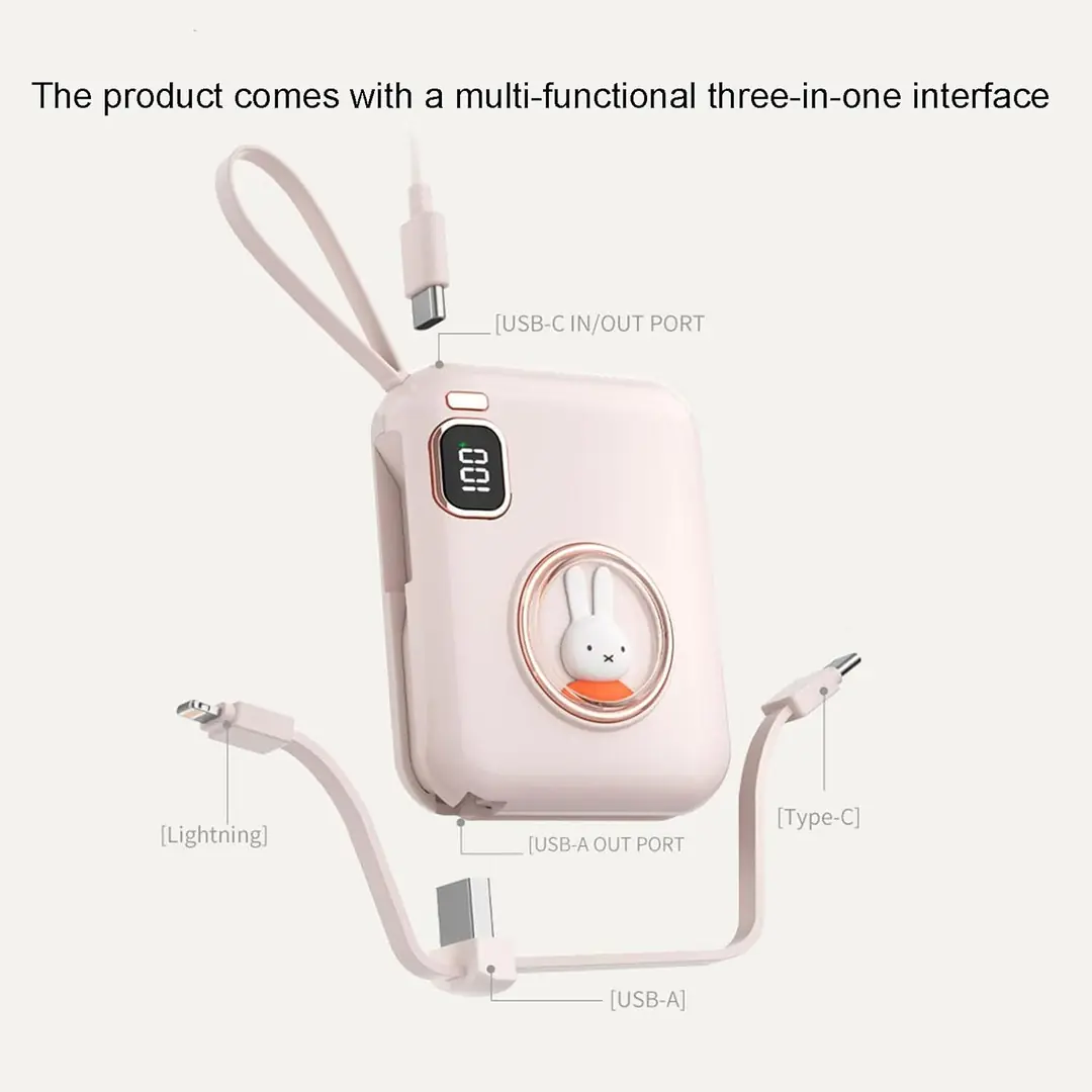 Pembe Taty Powerbank 10.000mAh 4