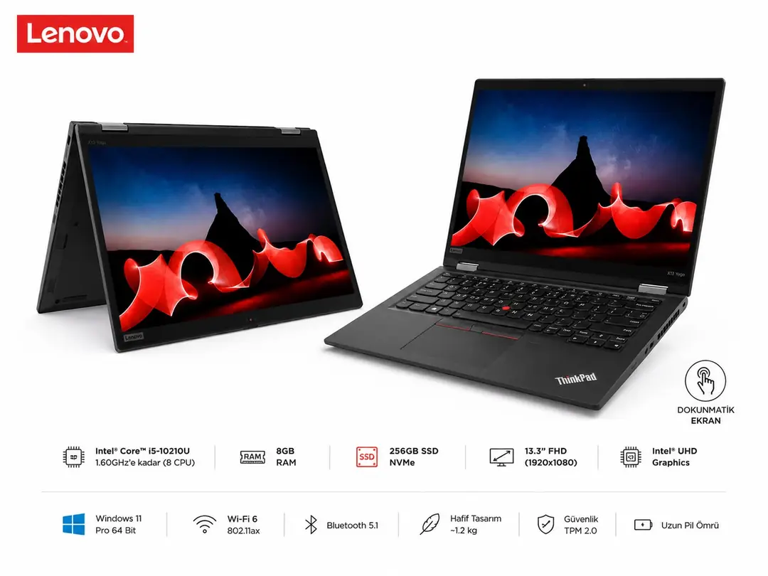 Lenovo Thinkpad X13 Yoga Gen 1 core i5-10210u 8/256 gb 3