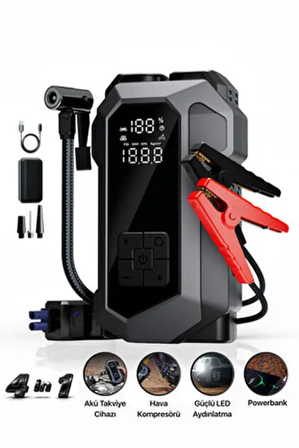 Castu CS82 Plus Max Akü Takviye Cihazı 4 in 1 2