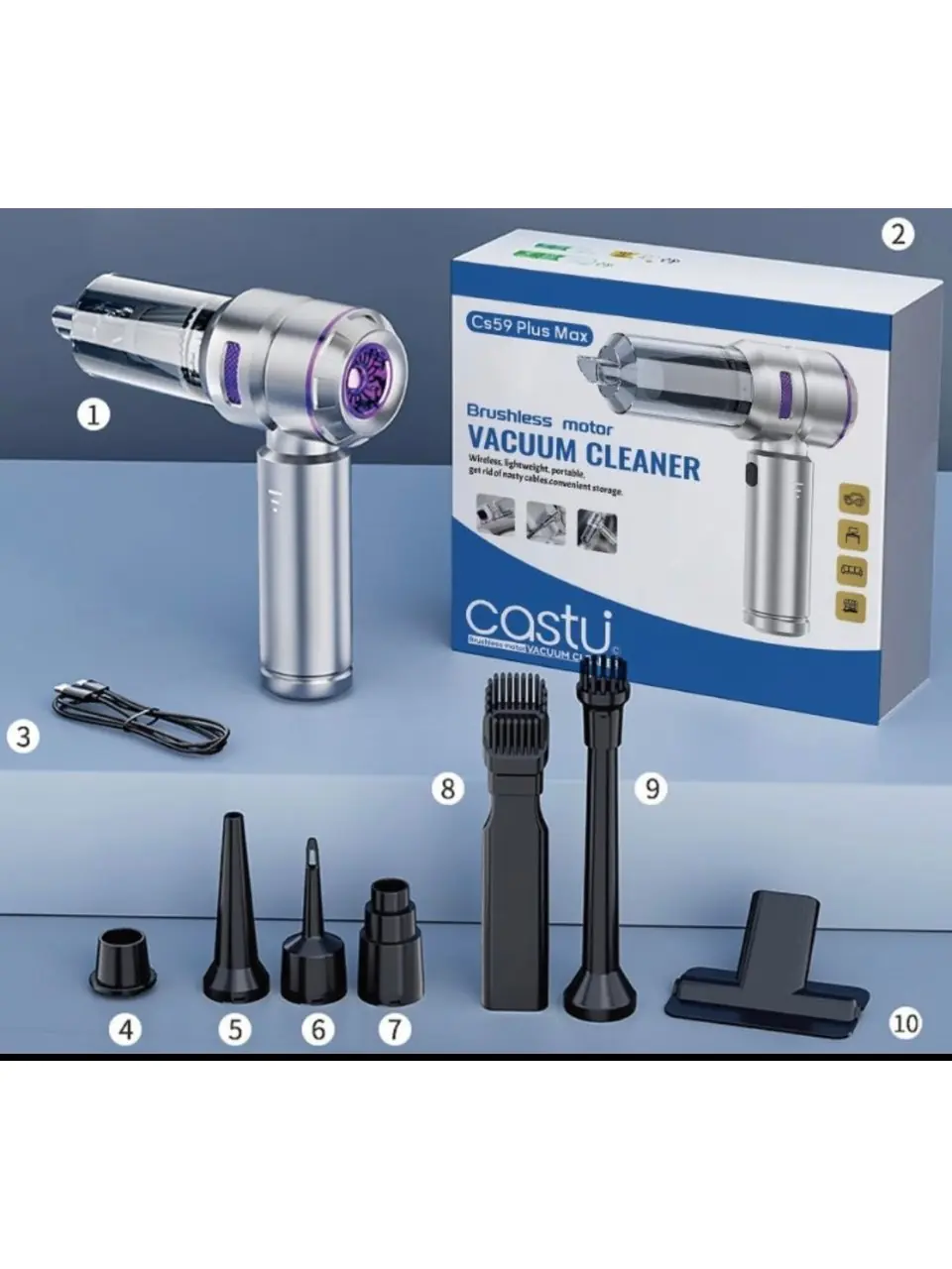 Castu CS59 Plus Max Şarjlı Süpürge 4