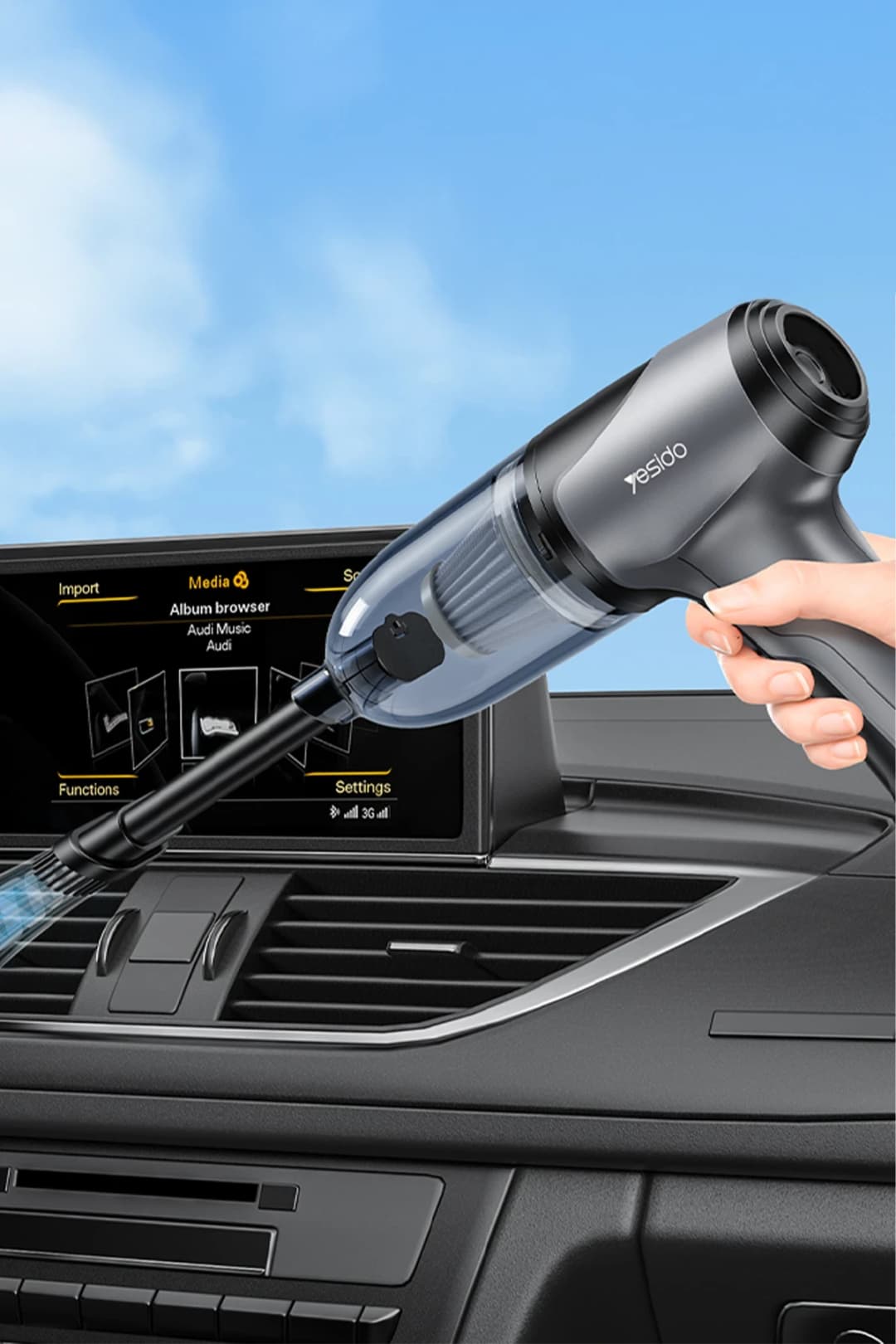 Yesido VC08 Çok Fonksiyonlu 4.000 mAh Bataryalı Kablosuz Süpürge 4