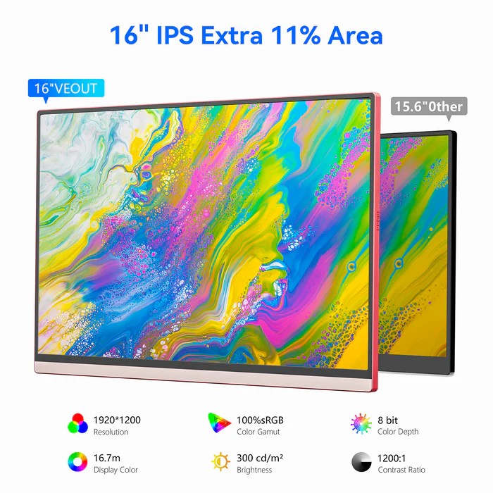 Veout V1 Taşınabilir Monitör