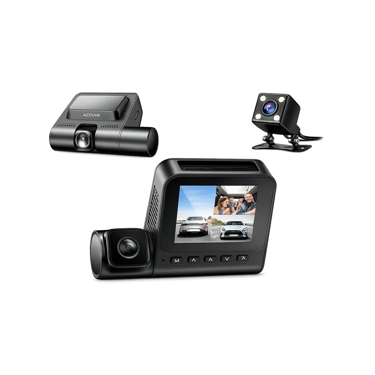Azdome V600 Araç Kamerası (3 KAMERALI)