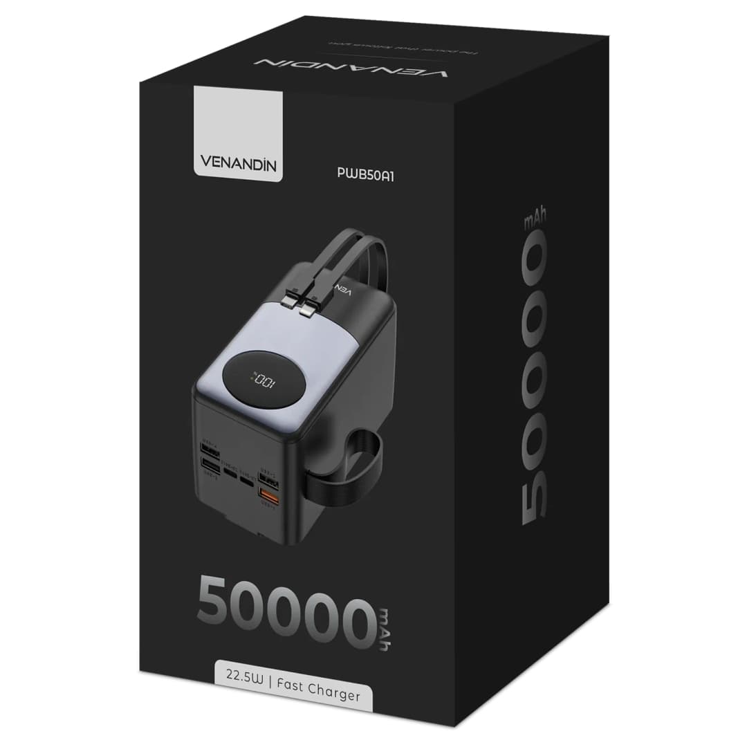 VENANDİN PWB50A1 22,5W 50,000MAH POWERBANK 4