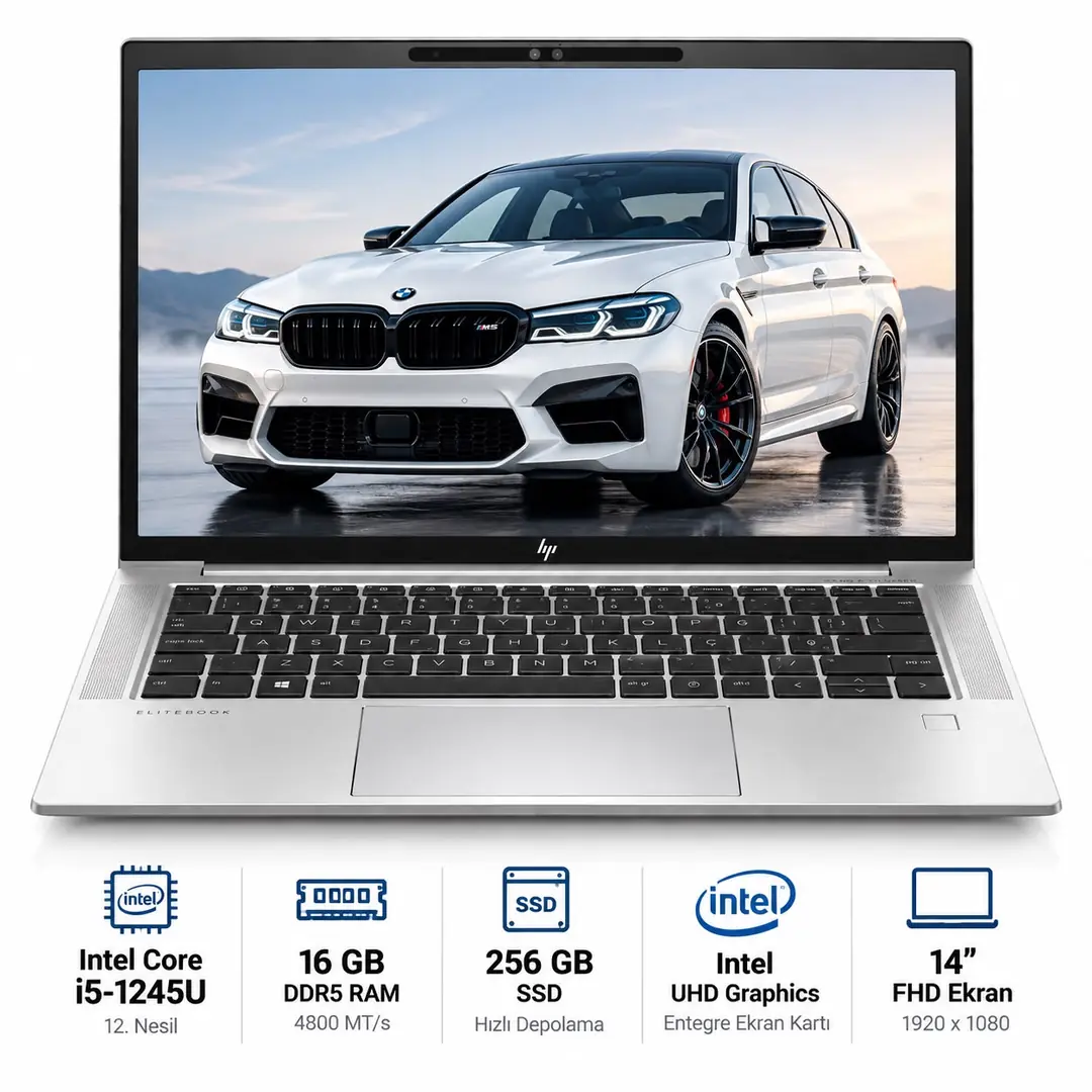 HP EliteBook 840 G9 12.Nesil i5-1245U 16GB DDR5 256GB SSD Intel UHD Graphics 14” FHD Windows 11 Pro 3