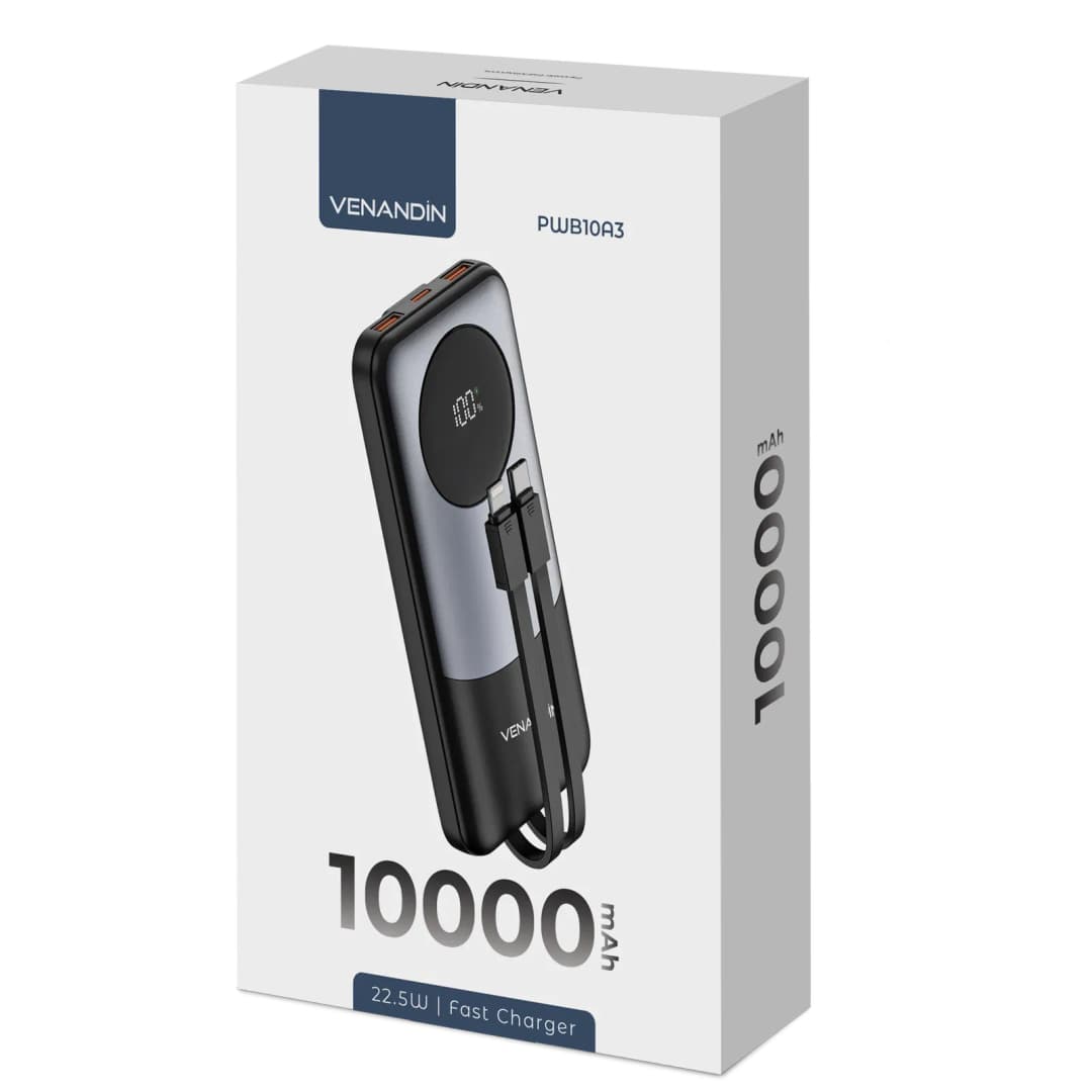 VENANDİN PWB10A3 22,5W 10,000MAH FAST POWERBANK 7