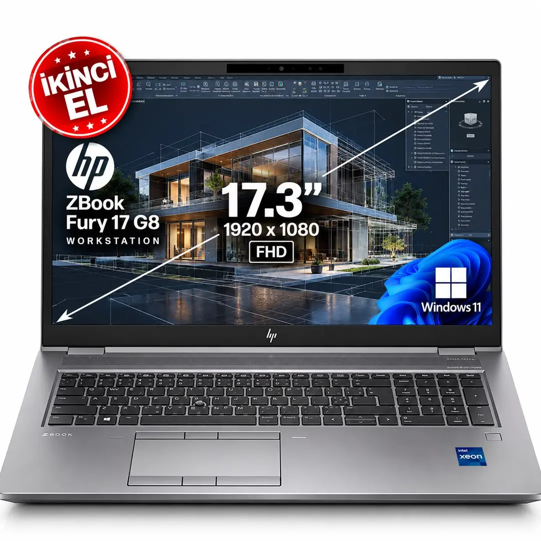 HP ZBook Fury 17 G8 Workstation Xeon W-11955M 32GB RAM 1TB SSD RTX A4000 8GB 17.3” Laptop