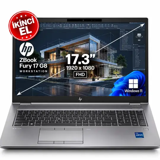 HP ZBook Fury 17 G8 Workstation Xeon W-11955M 32GB RAM 1TB SSD RTX A4000 8GB 17.3” Laptop