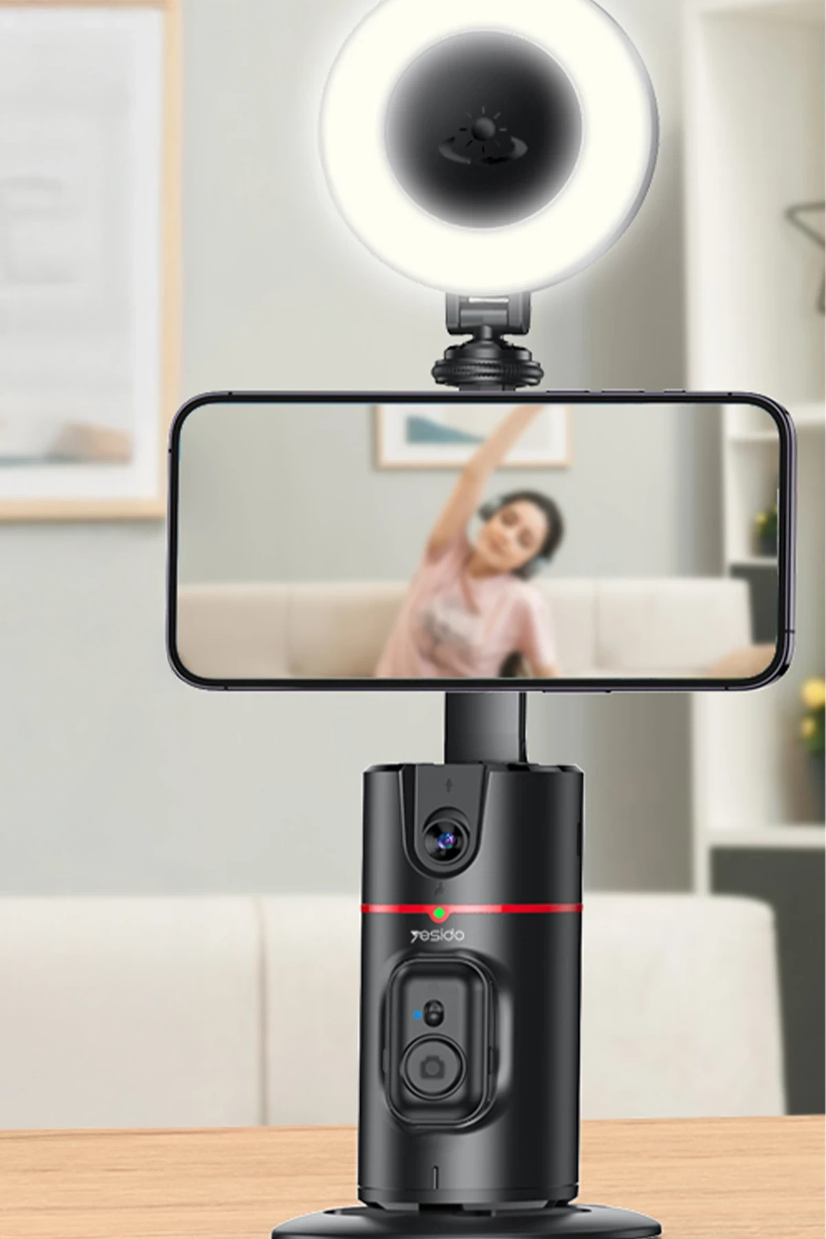 Yesido SF20 360 Derece Yapay Zeka Yüz Takipli Tripodlu Selfie Gimbal 