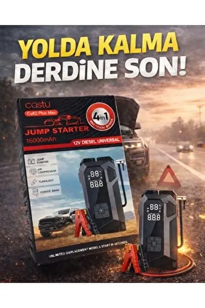 Castu CS82 Plus Max Akü Takviye Cihazı 4 in 1 3