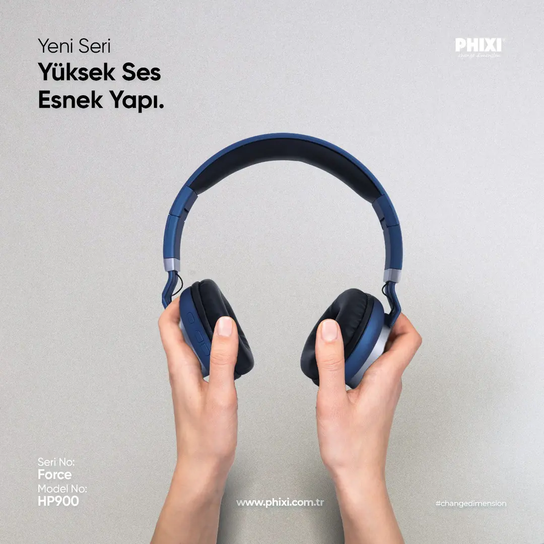 Phixi Force HP900BL Bluetooth Kafaüstü Kulaklık 3