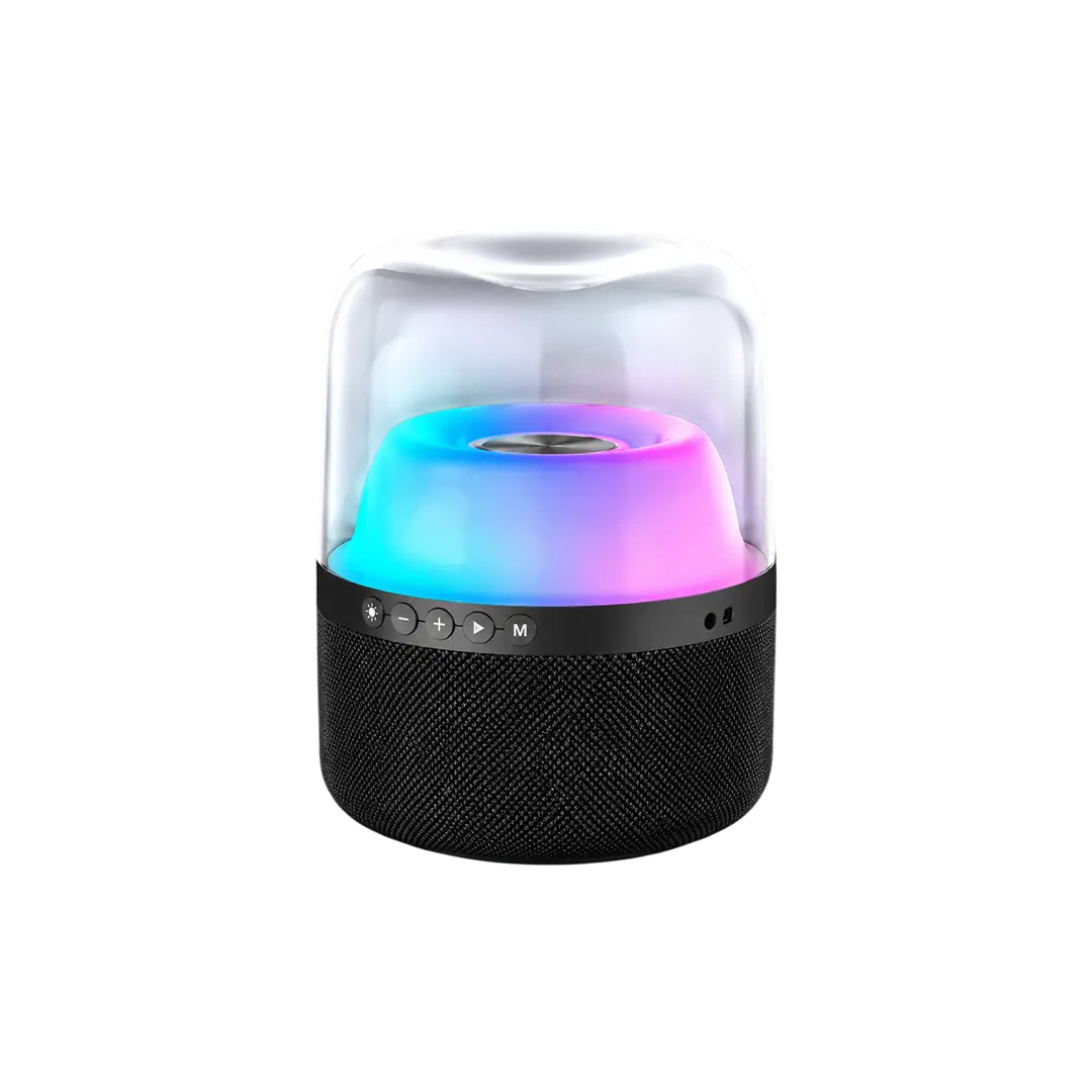 Lecoo RS19 Kablosuz 10W RGB Aydınlatmalı Bluetooth/USB/AUX/SD Kart Stereo Taşınabilir Hoparlör