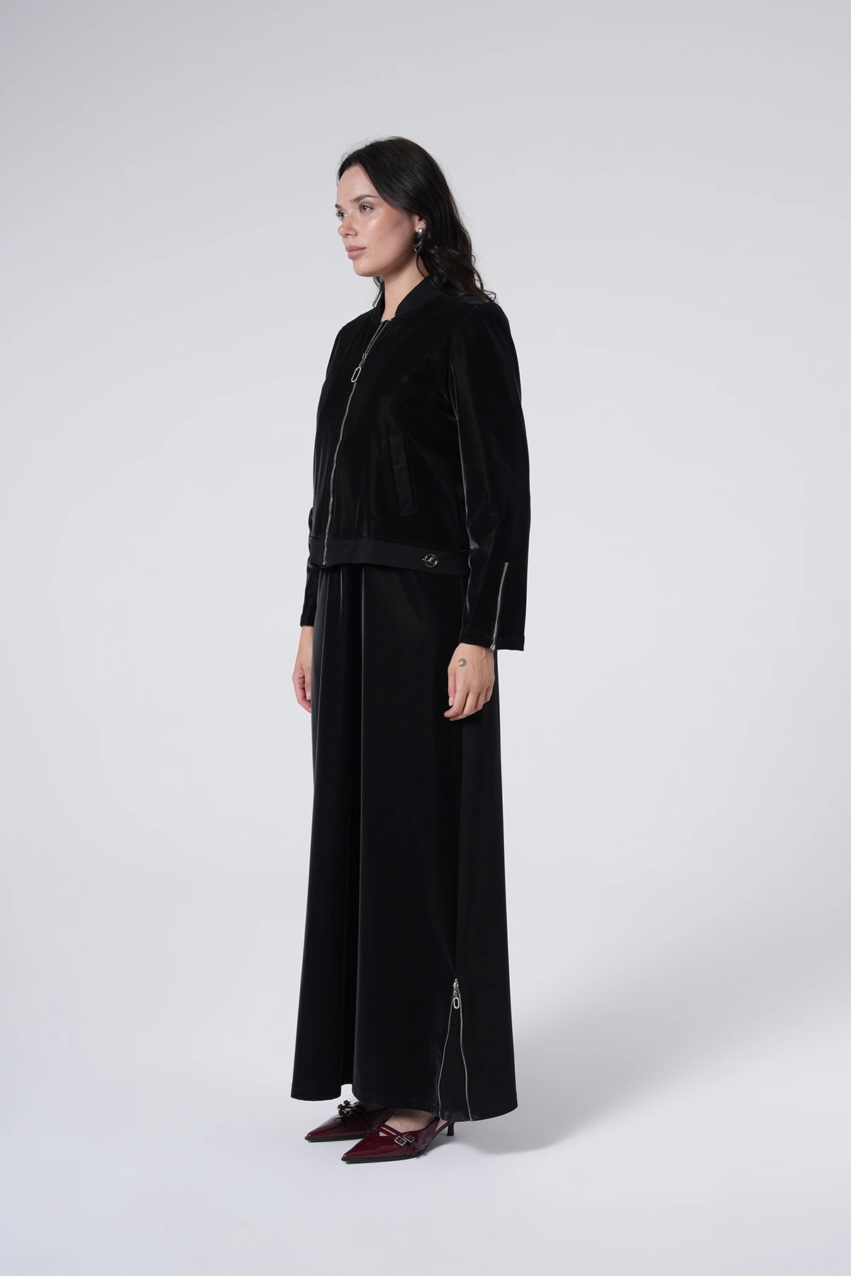 Su İtici Özellikli Ceketli Uzun Takımı