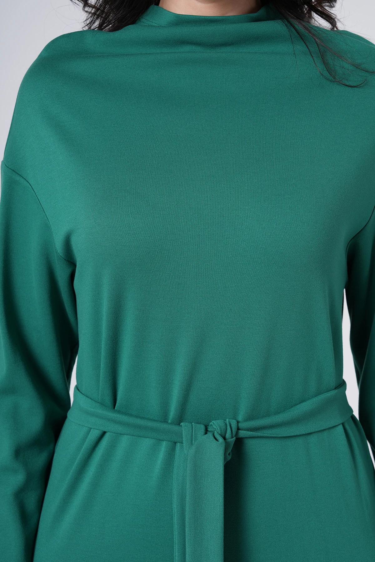 Zarif Kuşak Detaylı Elbise