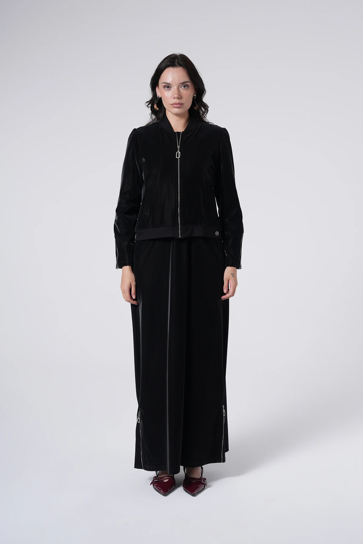 Su İtici Özellikli Ceketli Uzun Takımı