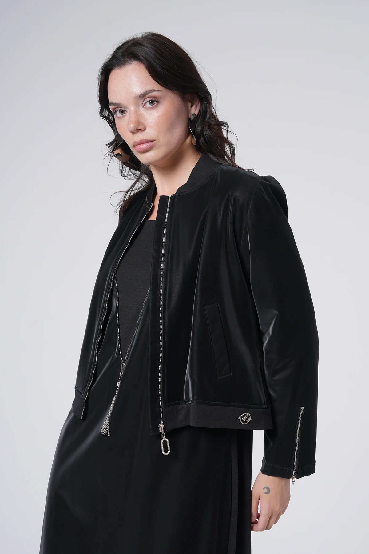 Su İtici Özellikli Ceketli Uzun Takımı main variant image