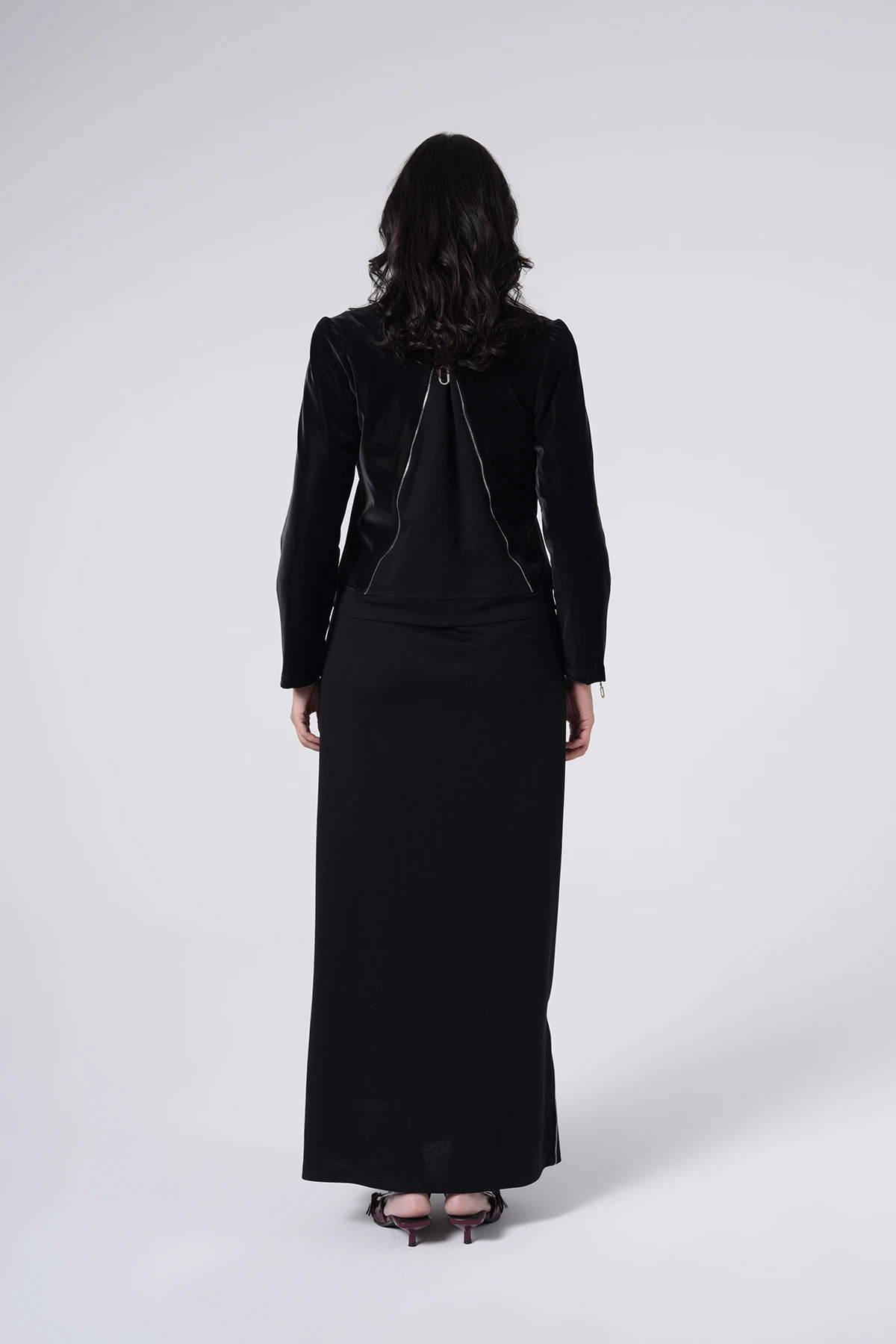 Su İtici Özellikli Ceketli Uzun Takımı