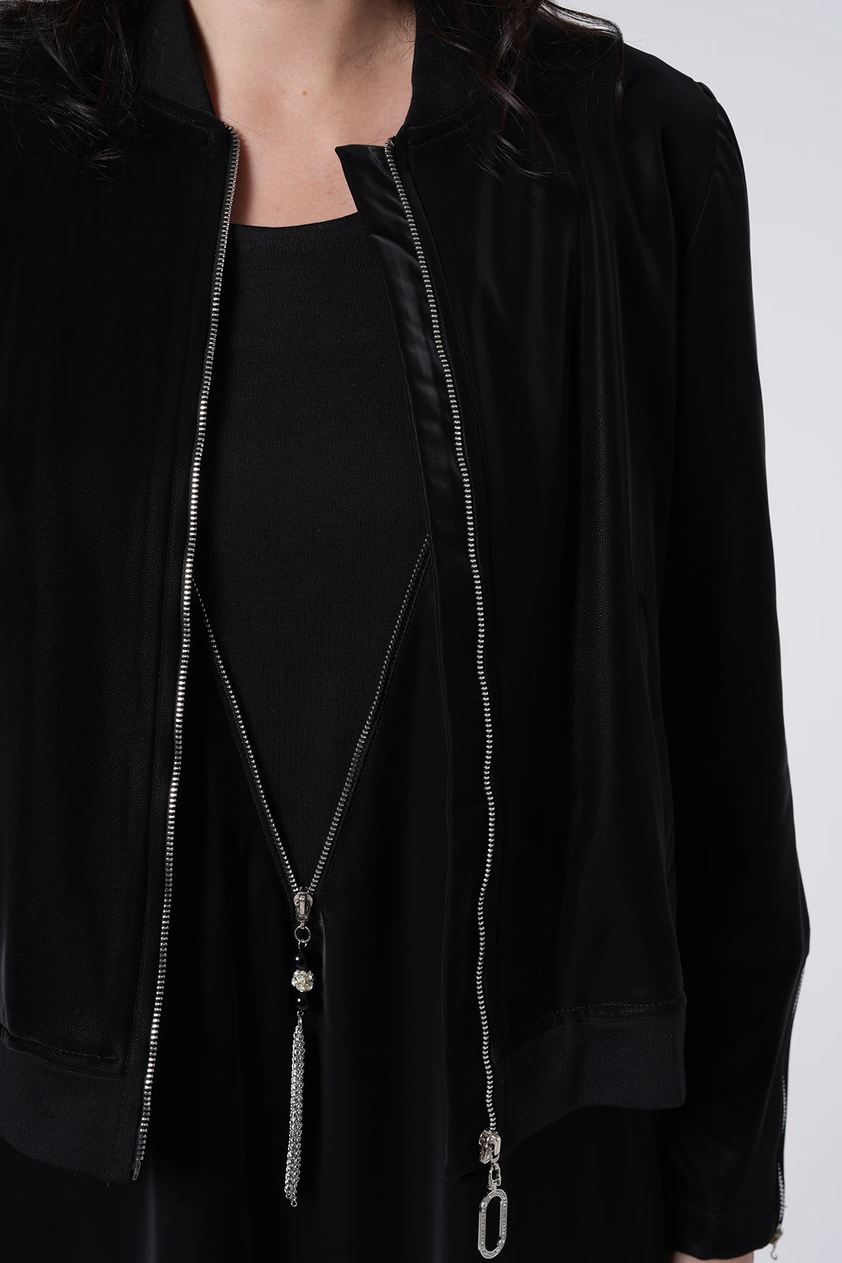 Su İtici Özellikli Ceketli Uzun Takımı