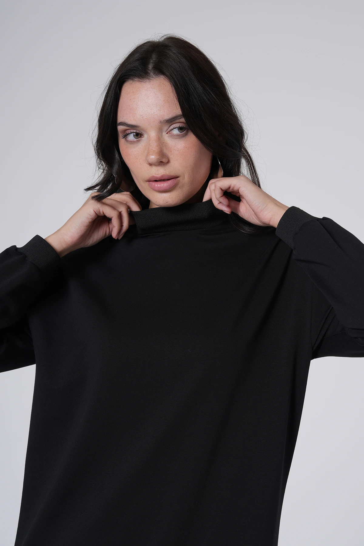 Baskı Detaylı Pileli Uzun Elbise