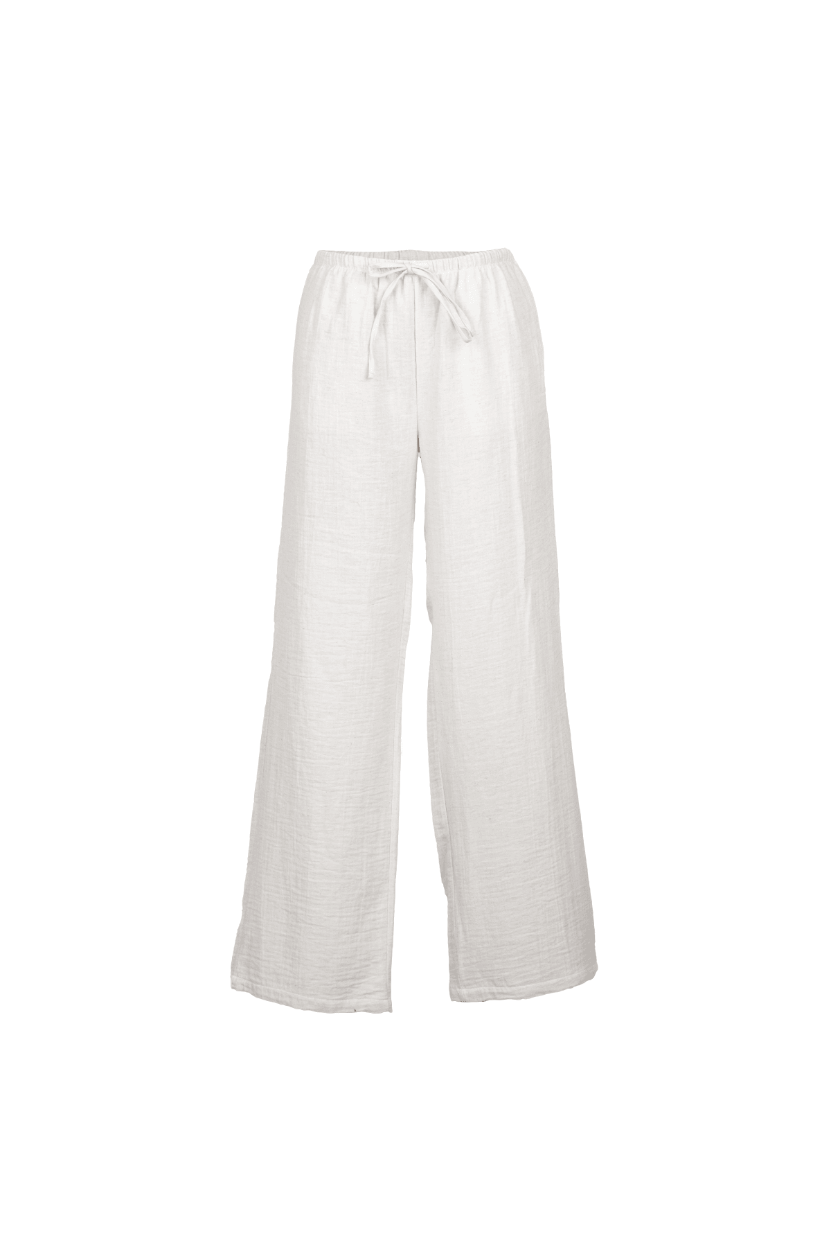 Bağcıklı Pantolon - Krem
