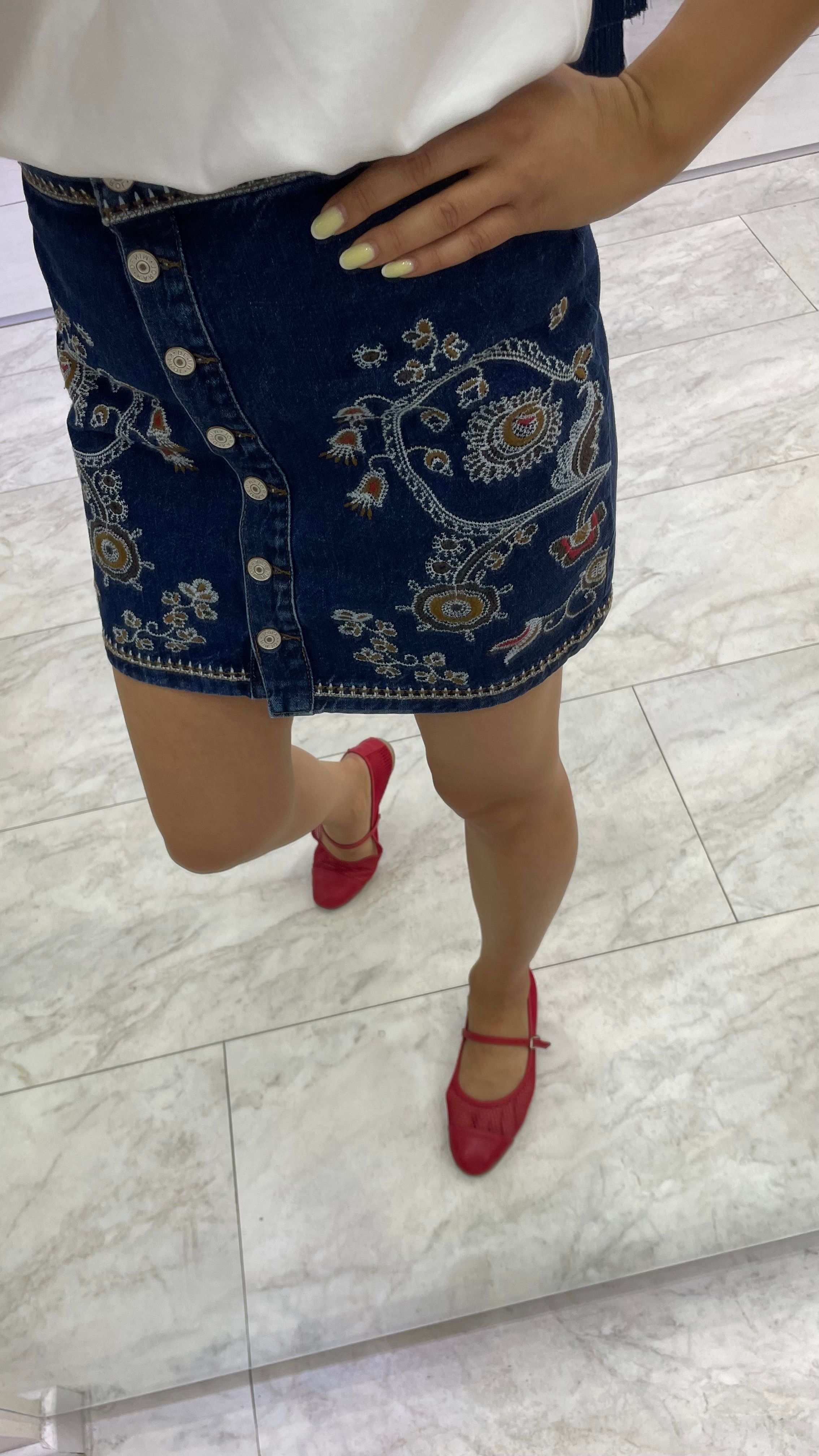 Etnik Jeans Etek
