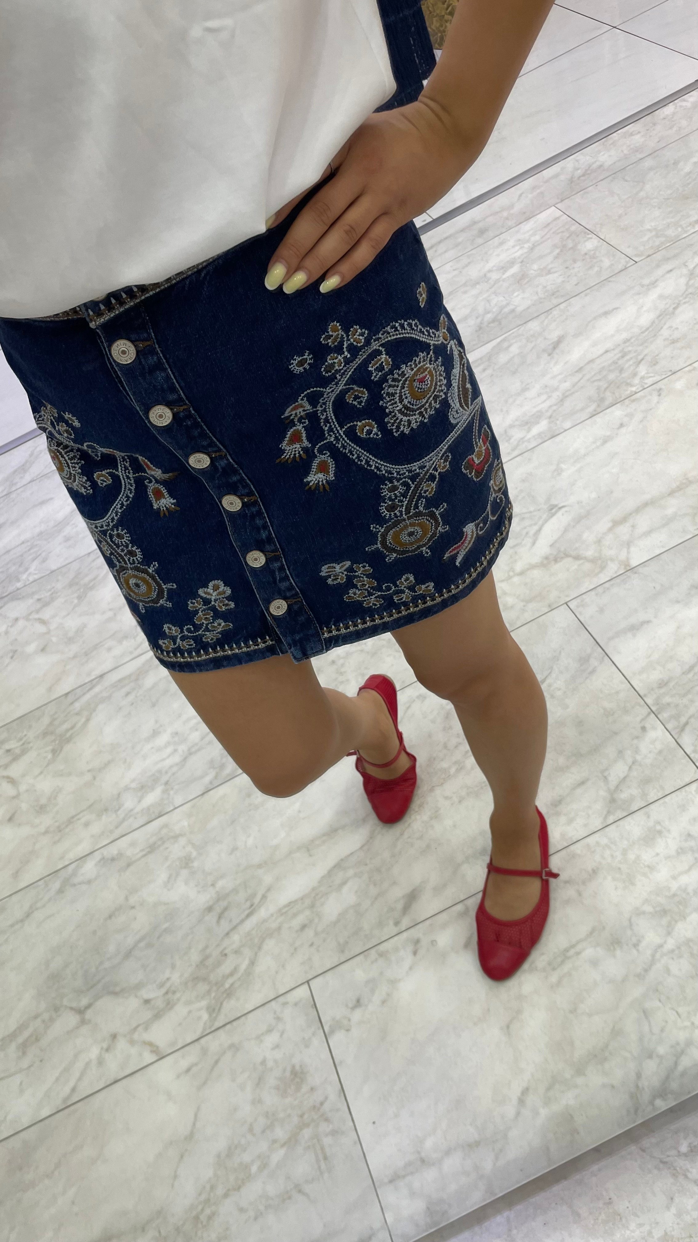 Etnik Jeans Etek