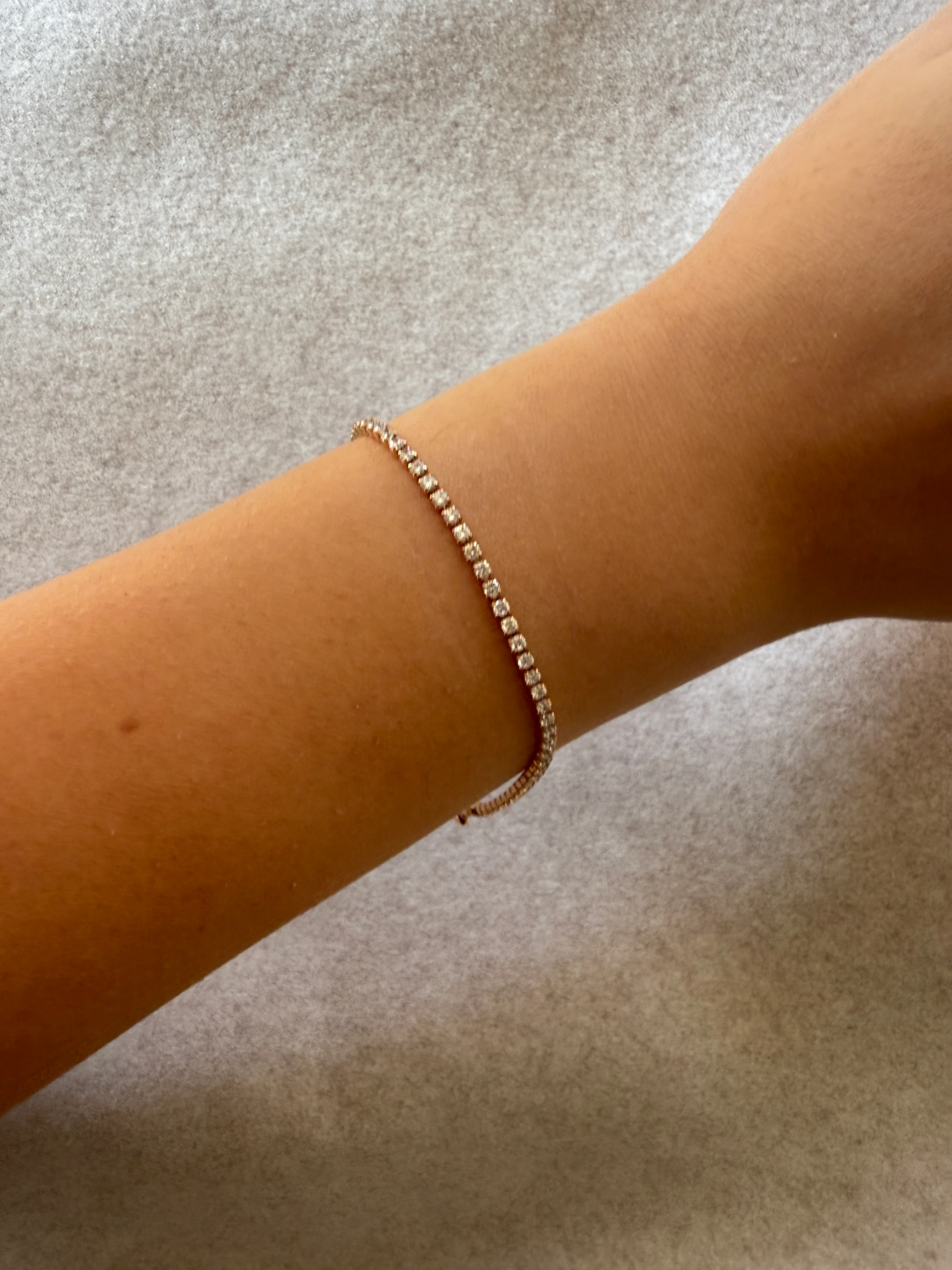 Zirkon Taşlı Su Yolu Bileklik