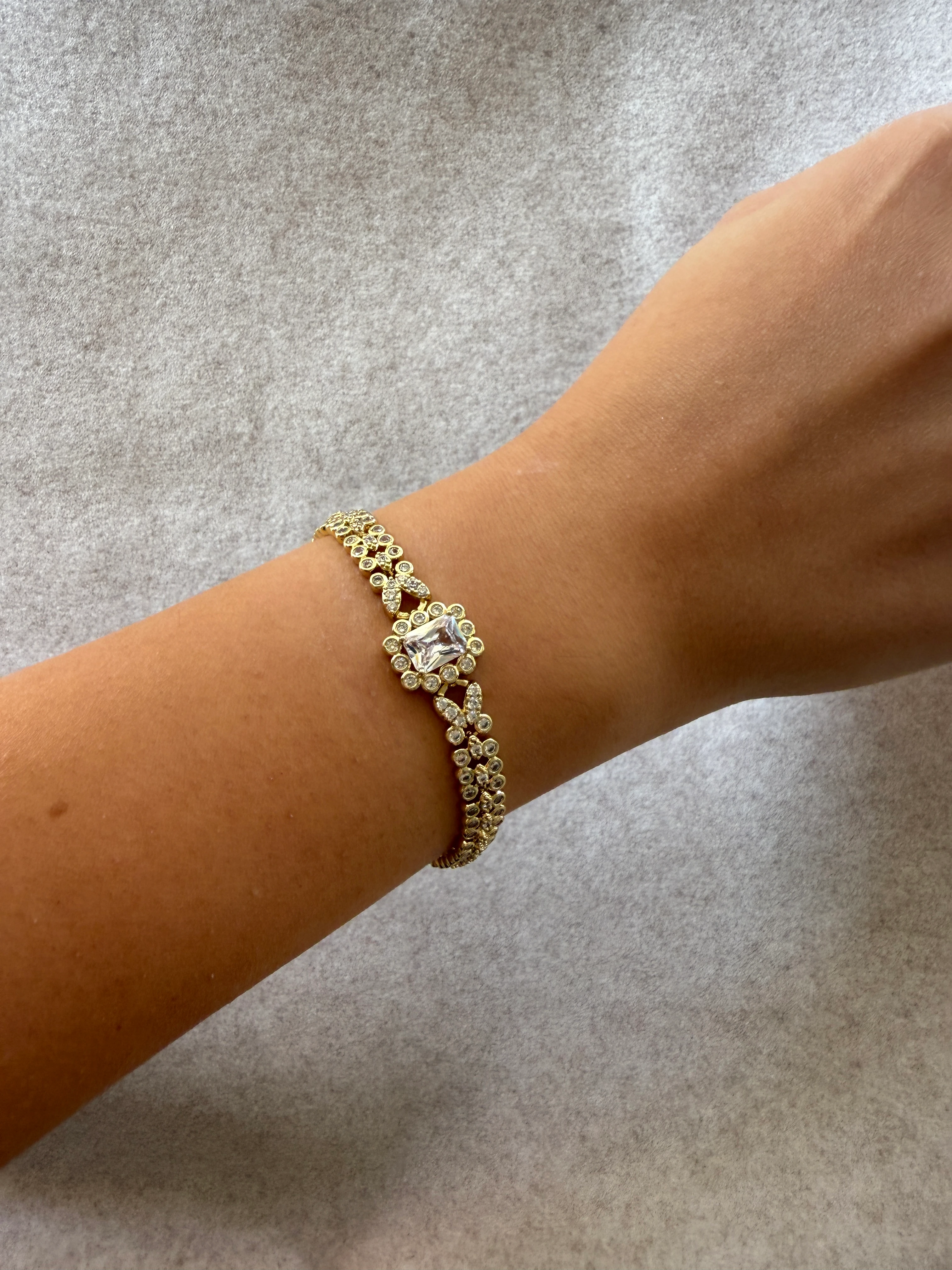 Baget Taşlı Nostalji Bileklik 