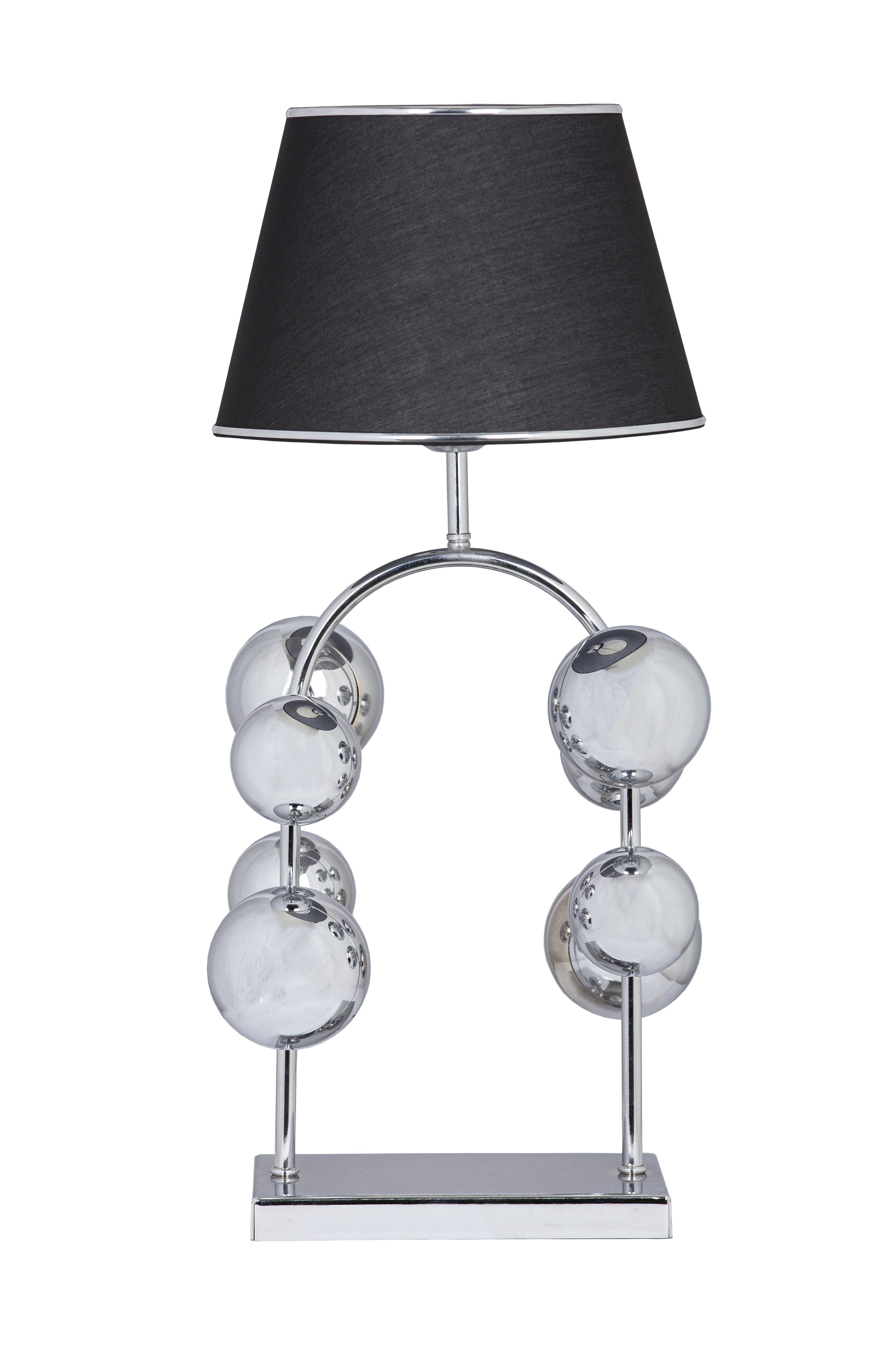 8 BALL CHROME PLATED TABLE LAMP WITH LEG | AVİZADE - BLACK