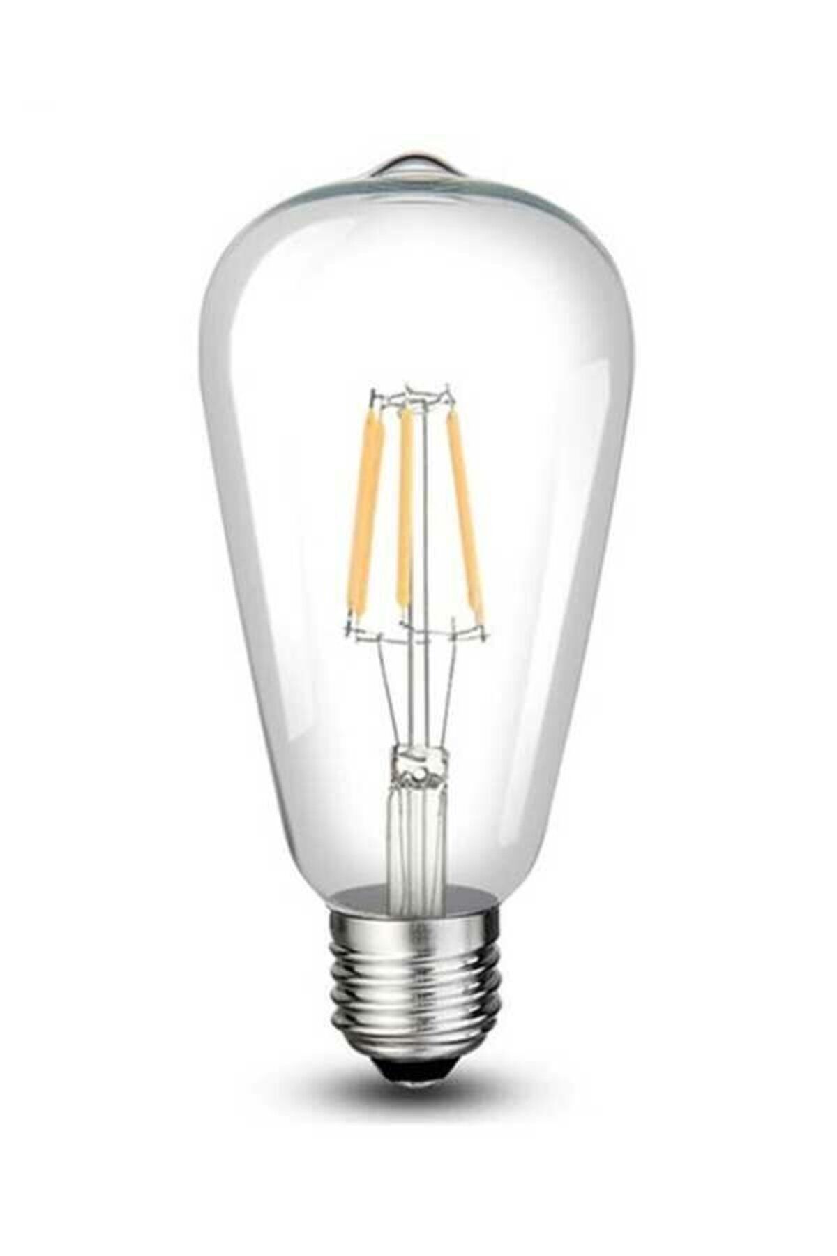 8w Beyaz Fılament Rustik Led Ampul