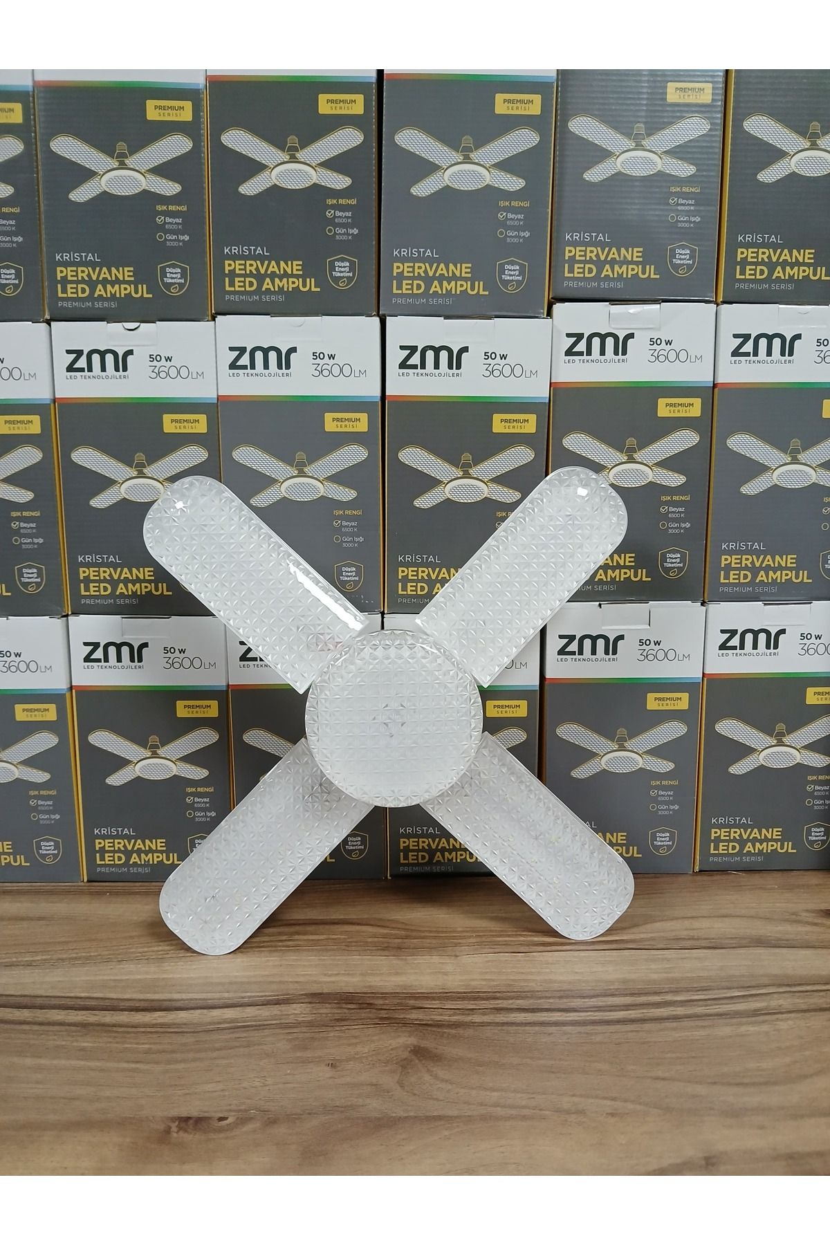 50 WATT KRİSTAL PERVANE LED AMPUL (BEYAZ IŞIK)