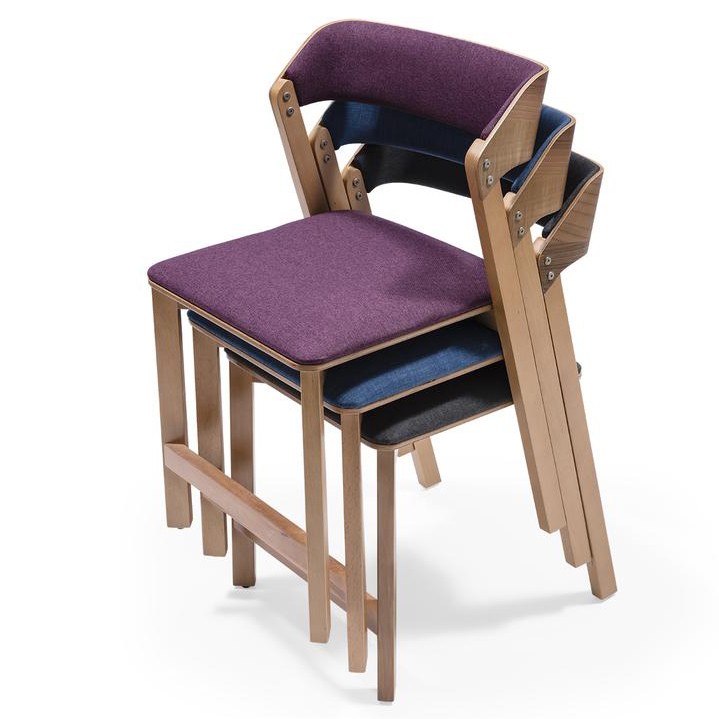 Minimalist Modern Ahşap Sandalye İstiflenebilir