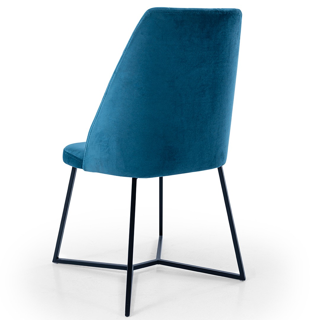 Yemek Sandalyesi Geometrik Metal Ayaklı