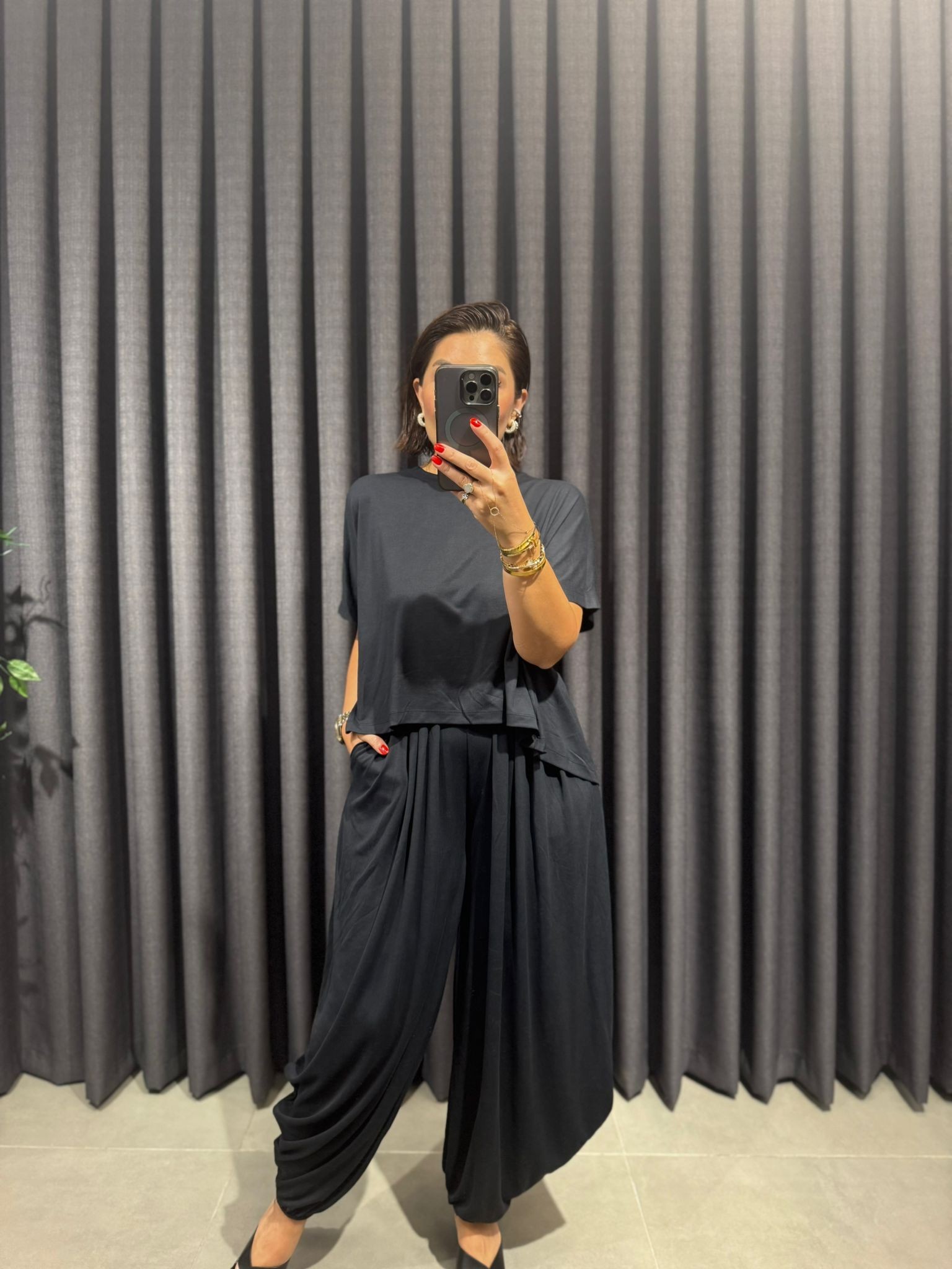 Modal Kumaş Şalvar Model Takım