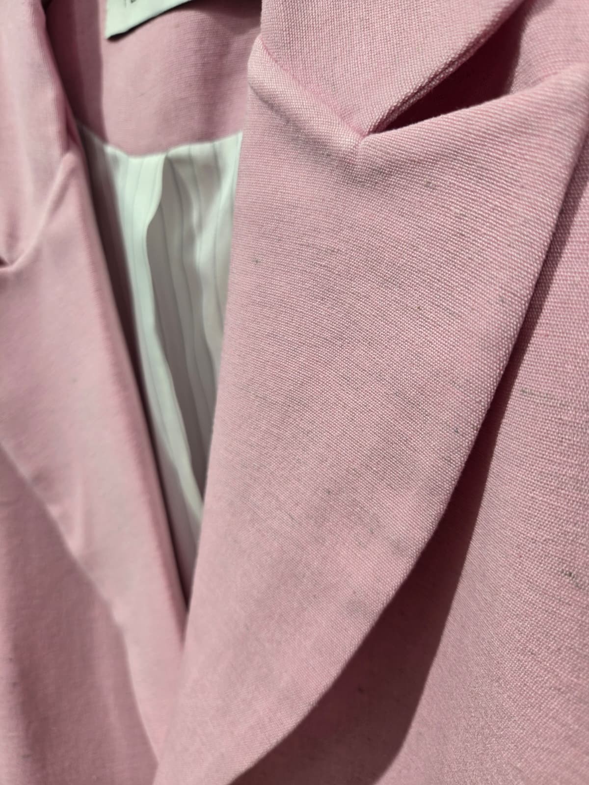 Pembe Keten Ceket