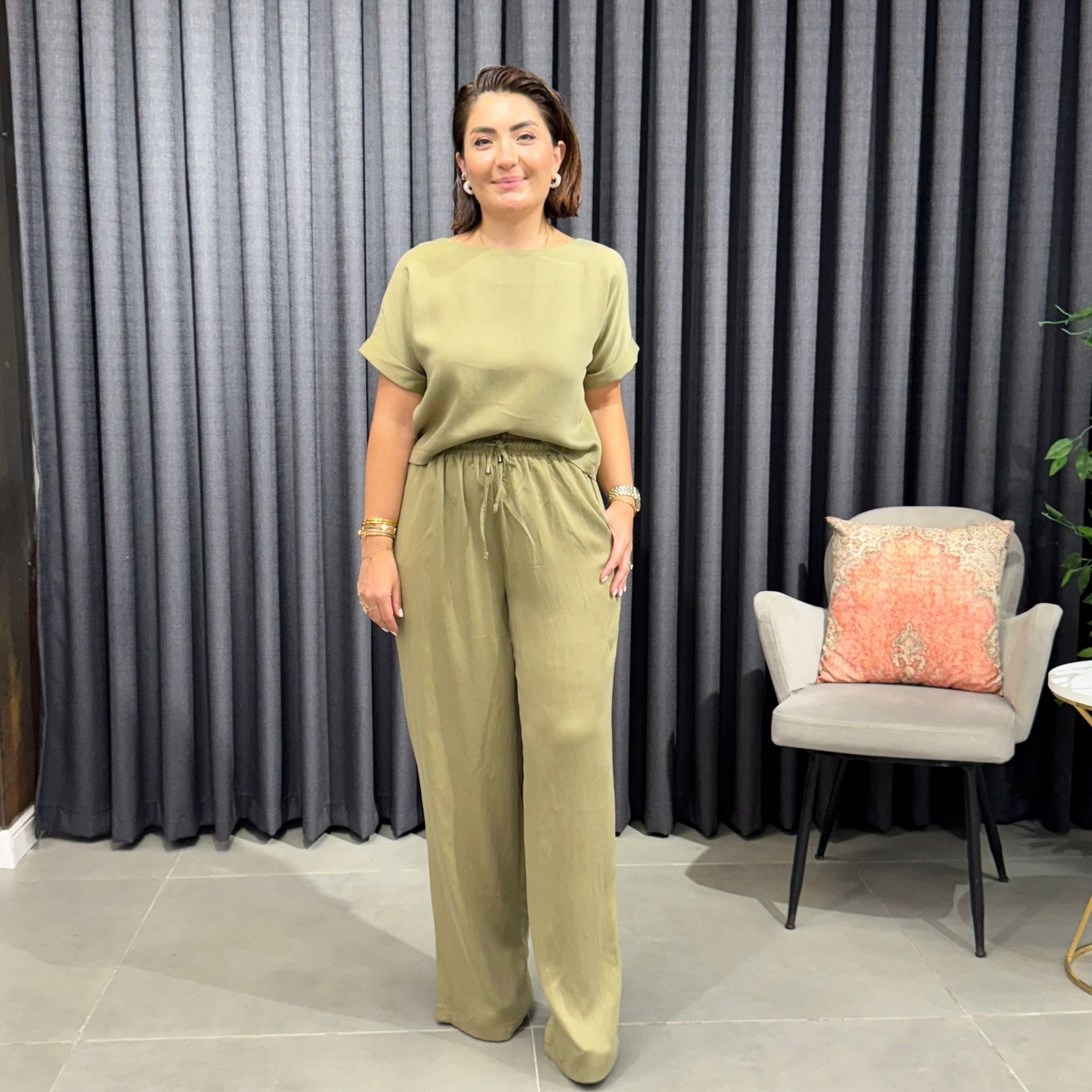Yeşil Tensel Kumaş Takım
