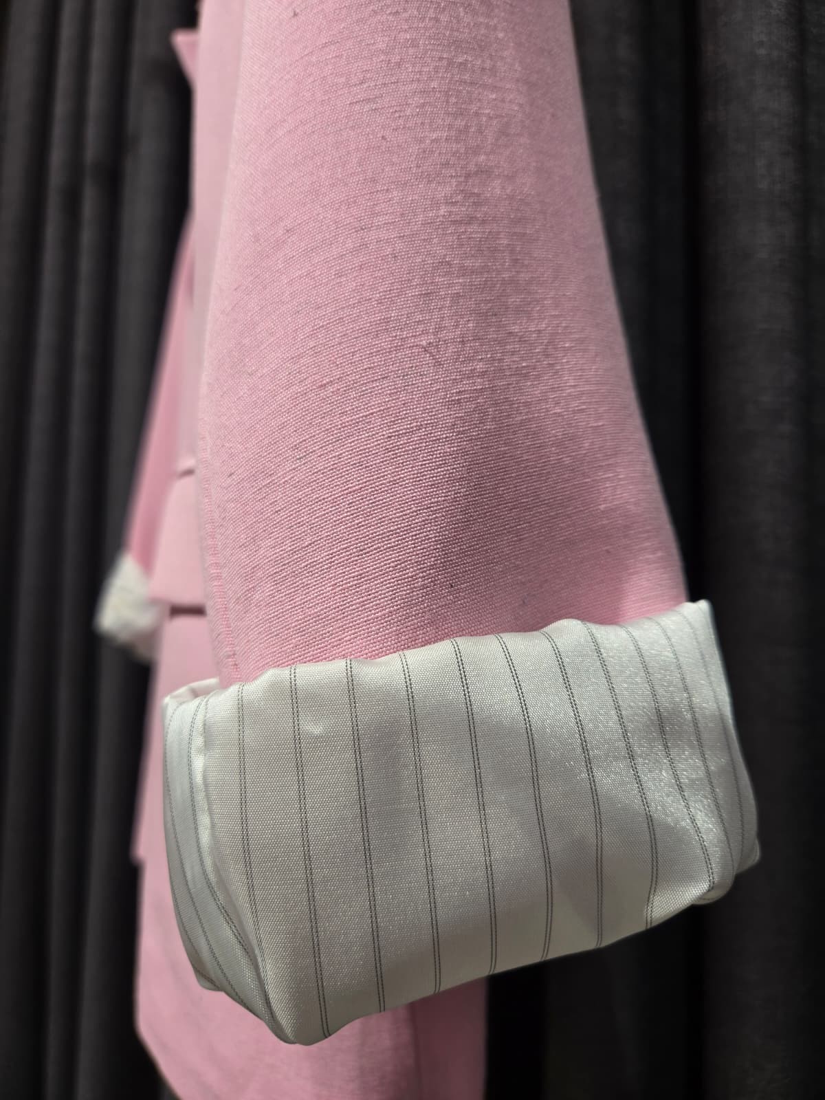 Pembe Keten Ceket
