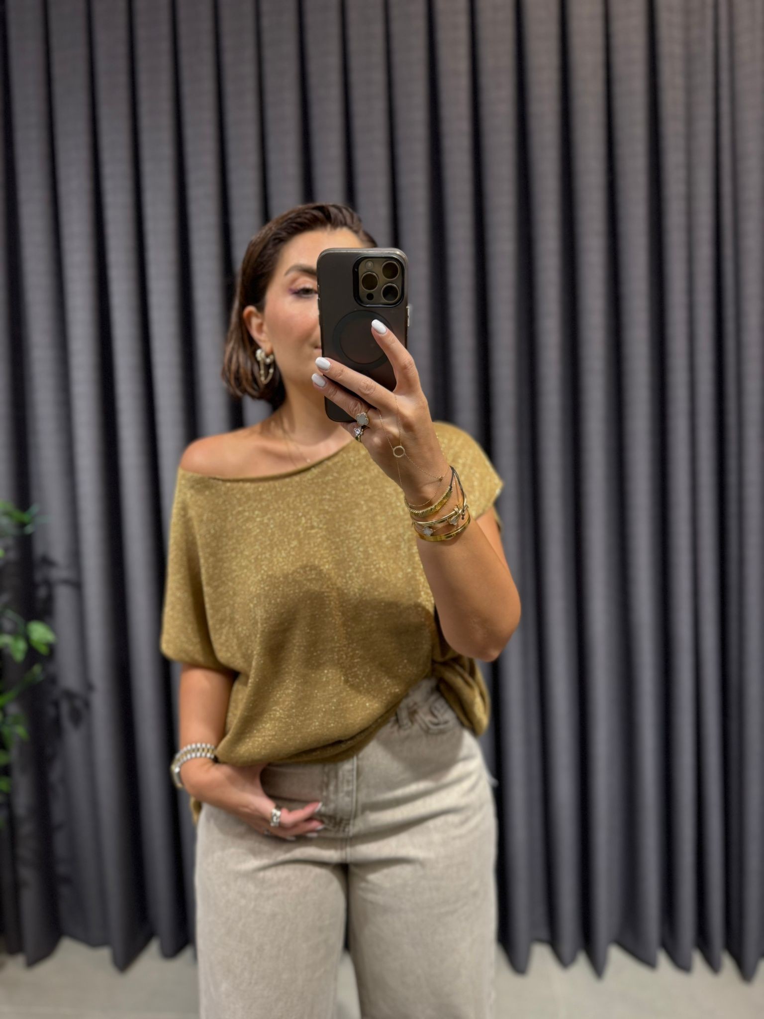 Gold Renk Triko