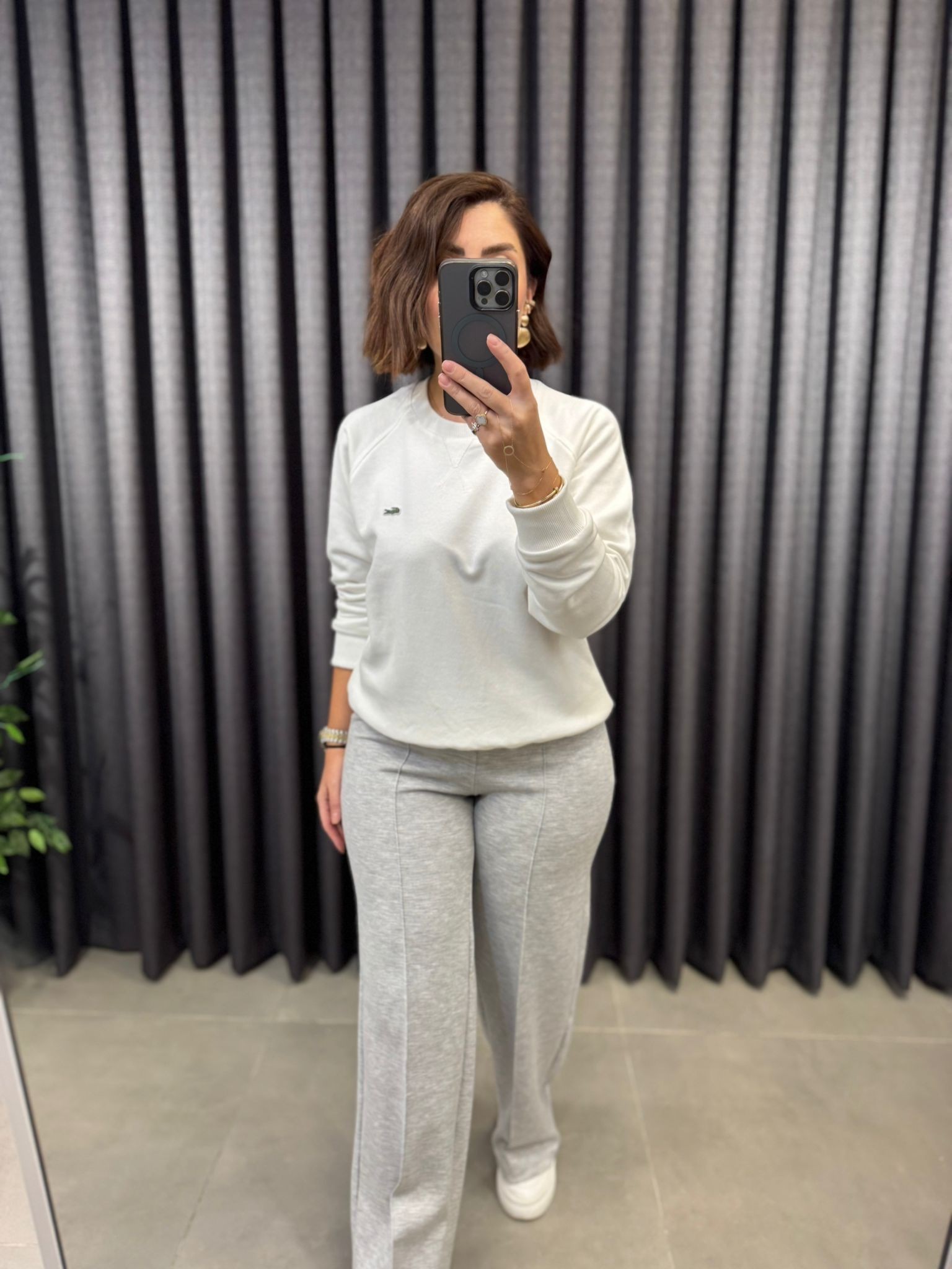 Orjinal Marka İçi Şardonsuz Beyaz Sweatshirt