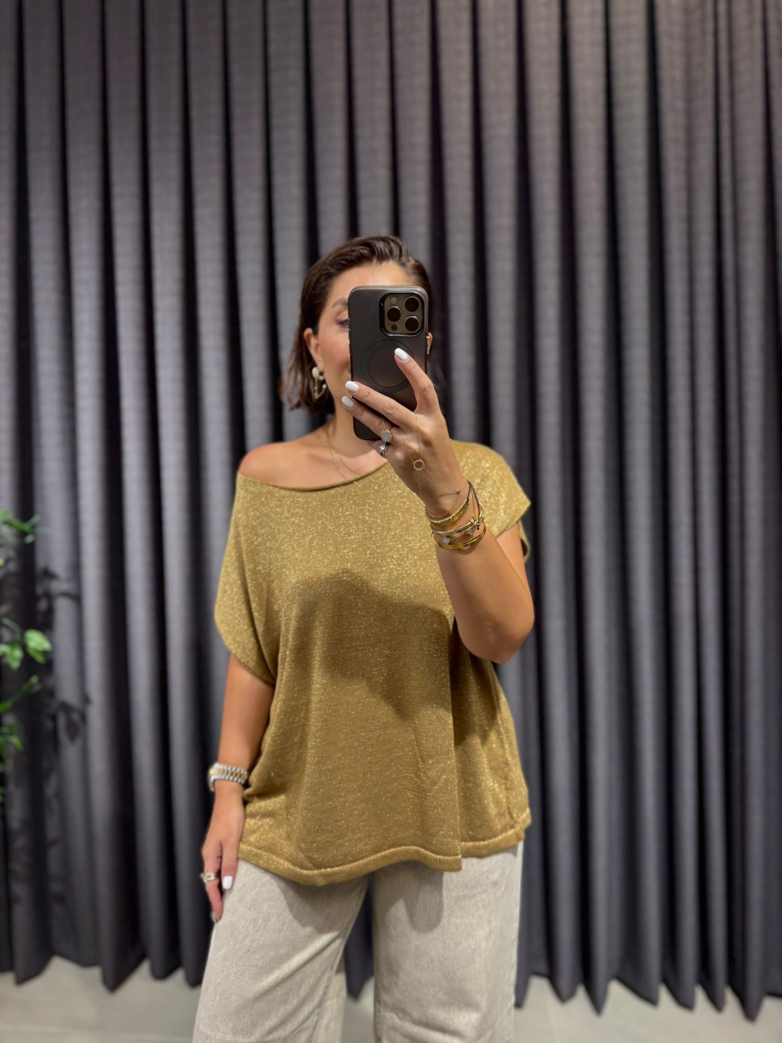 Gold Renk Triko