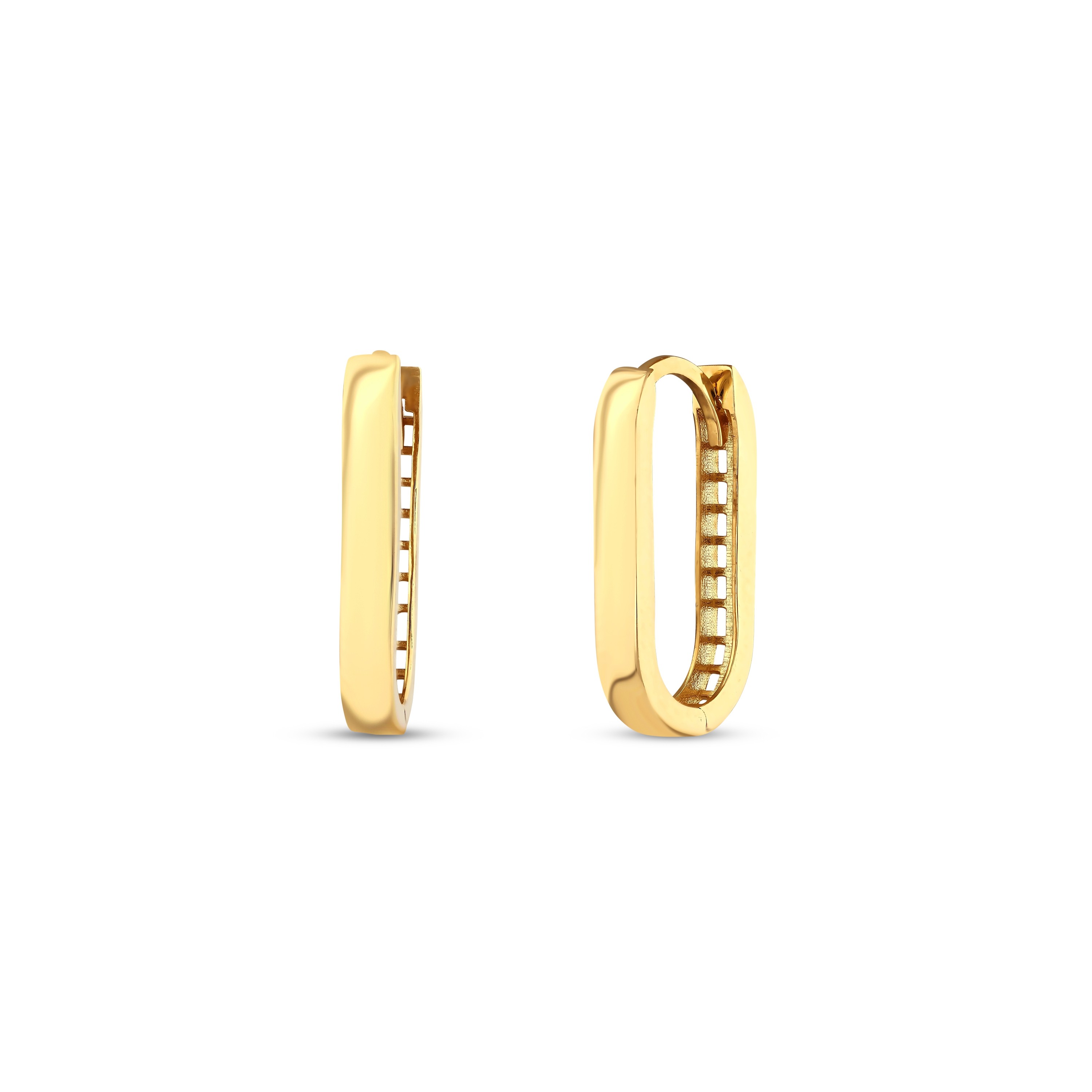 Golden Curved Küpe