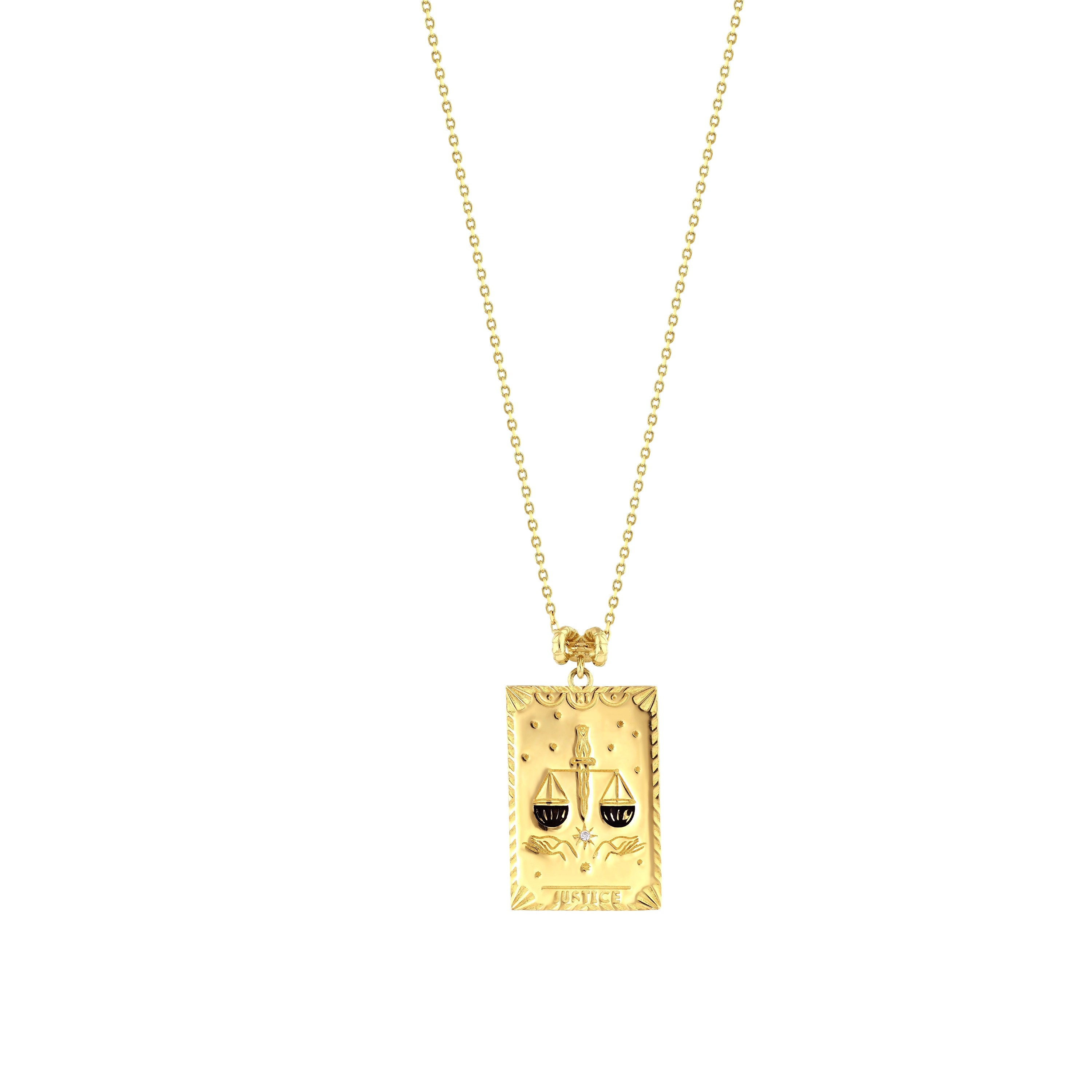 Justice Tarot Kolye