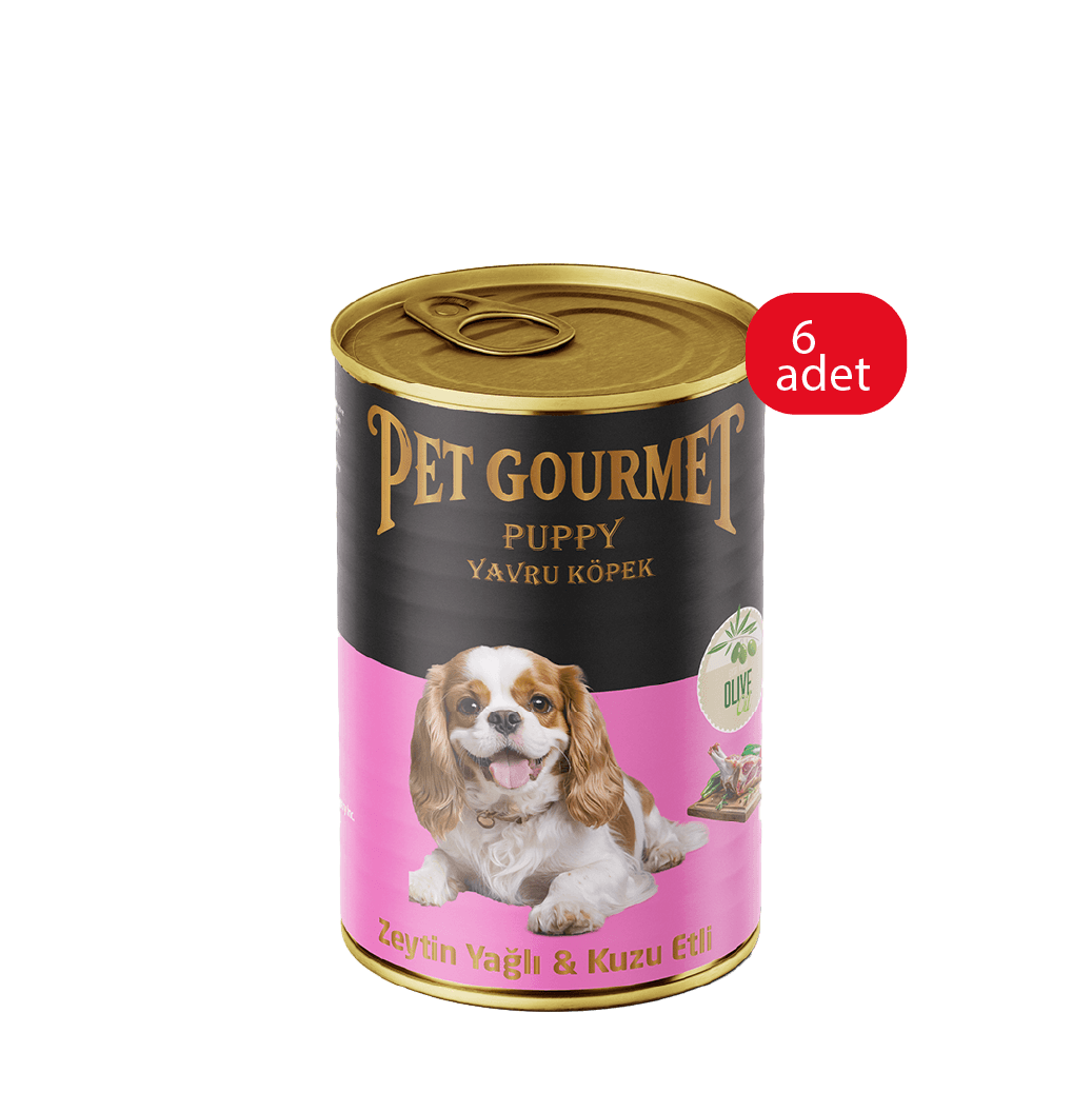 Yavru Köpek Zeytin Yağlı ve Kuzu Etli Tam Besleyici Mama 6'lı Paket