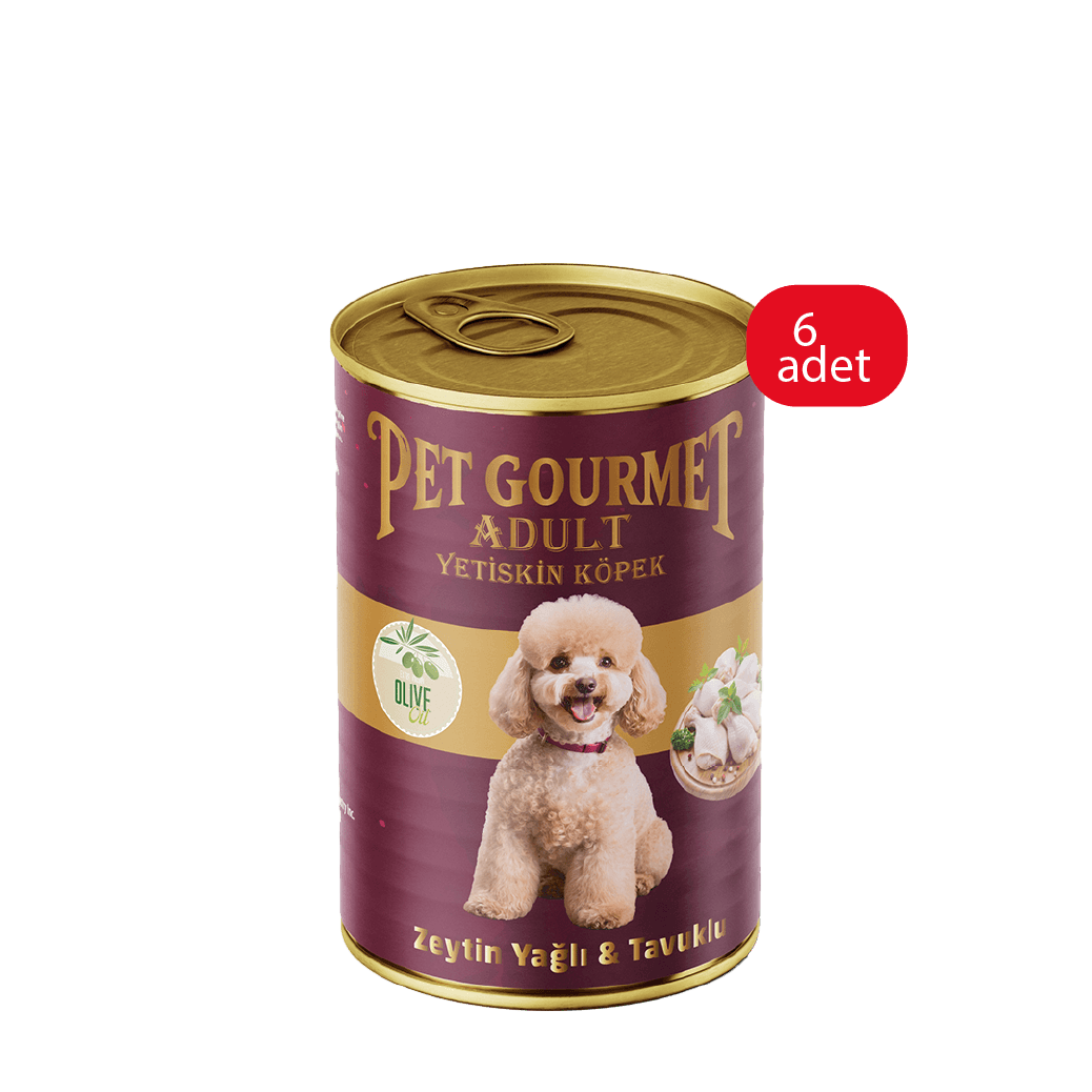 Yetişkin Köpek Zeytin Yağlı ve Tavuklu Tam Besleyici Mama 6'lı Paket