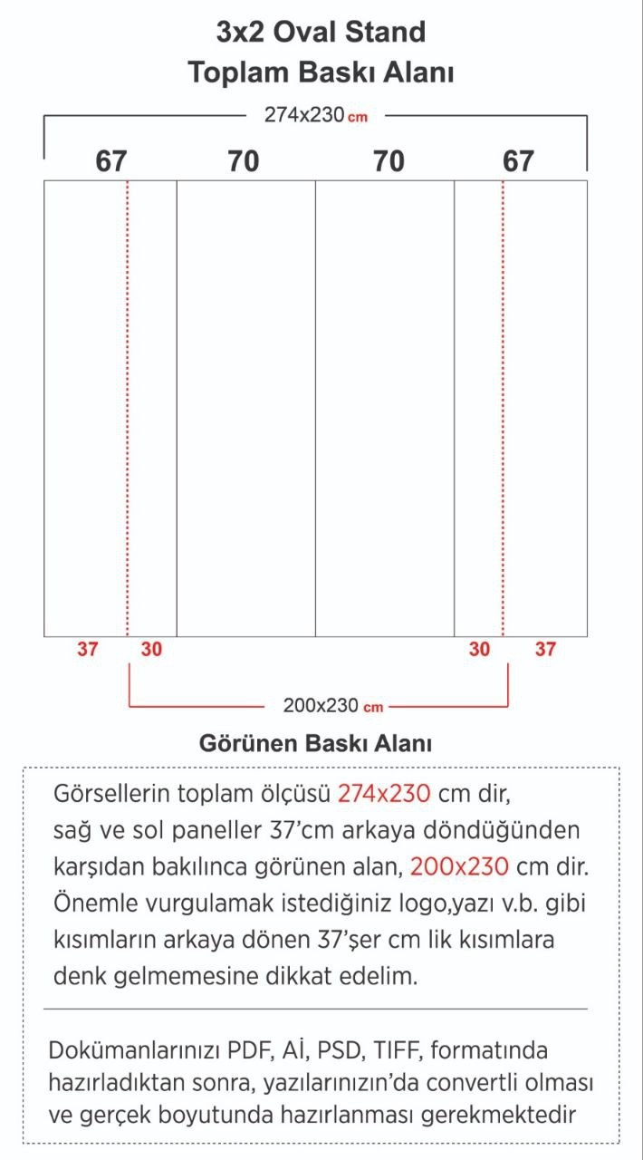 3x2 ÖRÜMCEK STAND OVAL
