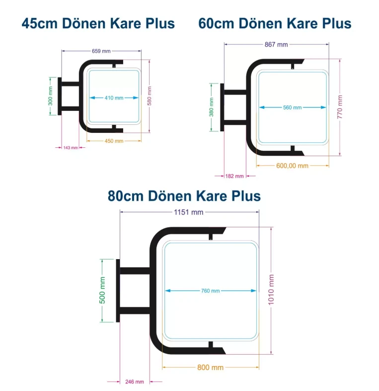 Dönen Işıklı Fener Tabela 