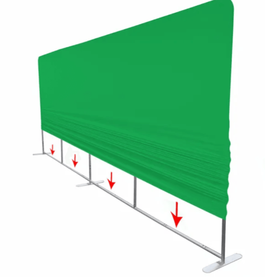 Bez -Boru Stand  Back Drop 400 x 230 cm 
