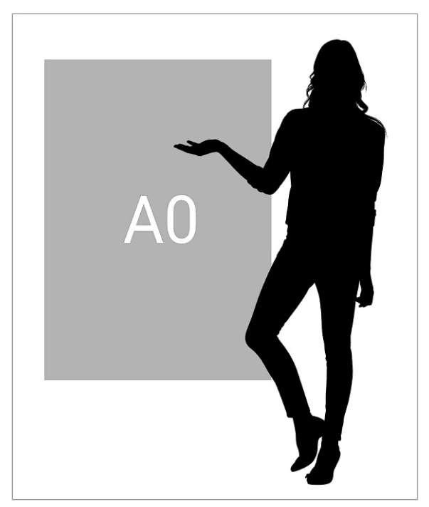 A0 Boyut 84 x 119 cm