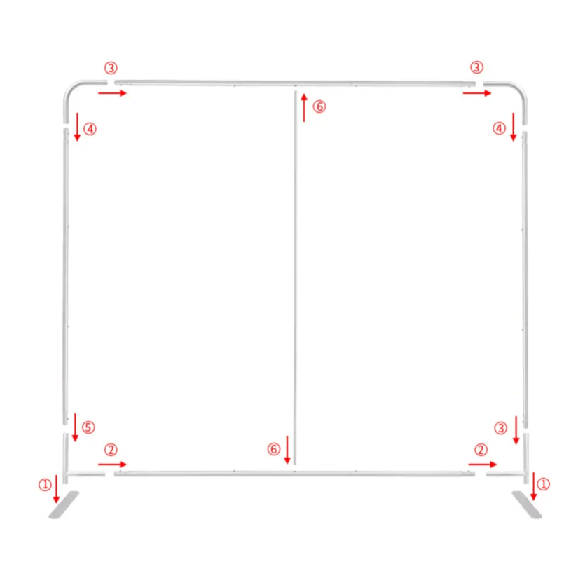 Bez -Boru Stand  Back Drop 200 x 230 cm 